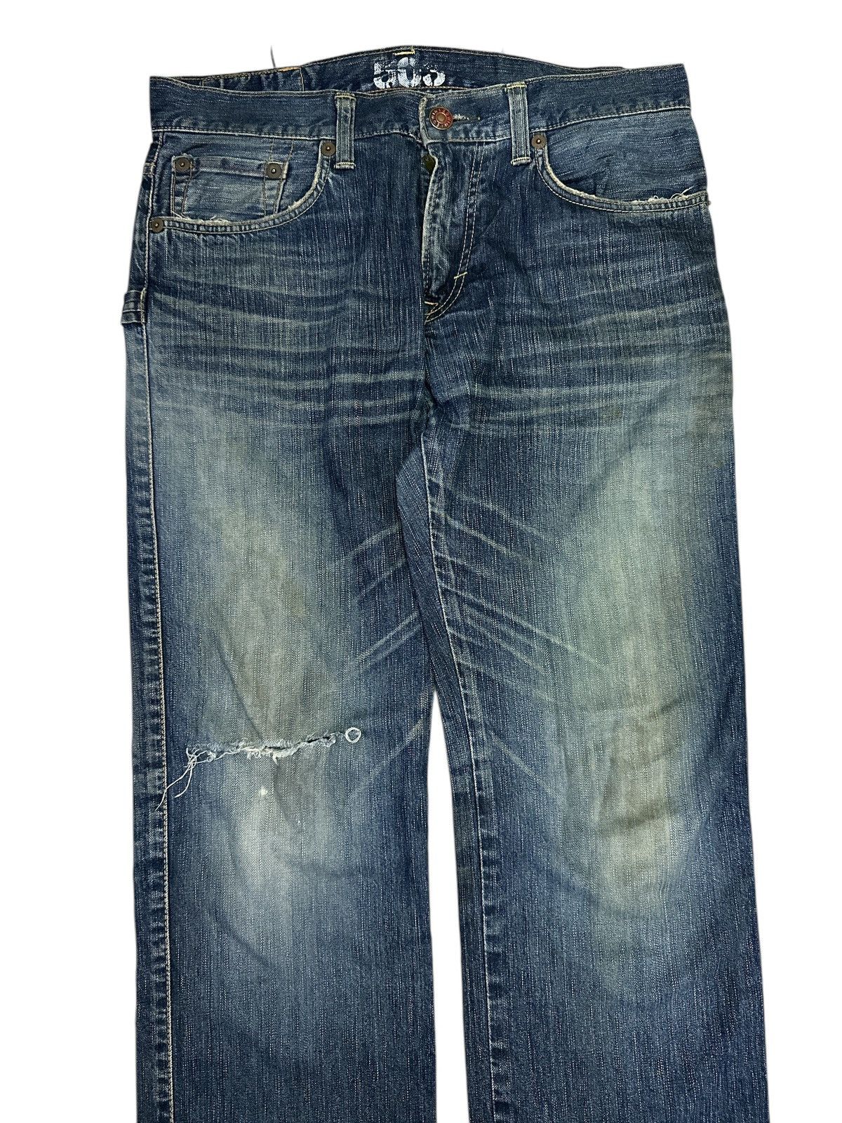 Kapital 90s Style 💥 edwin 503 distress denim Size US 34 / EU 50 - 4 Thumbnail
