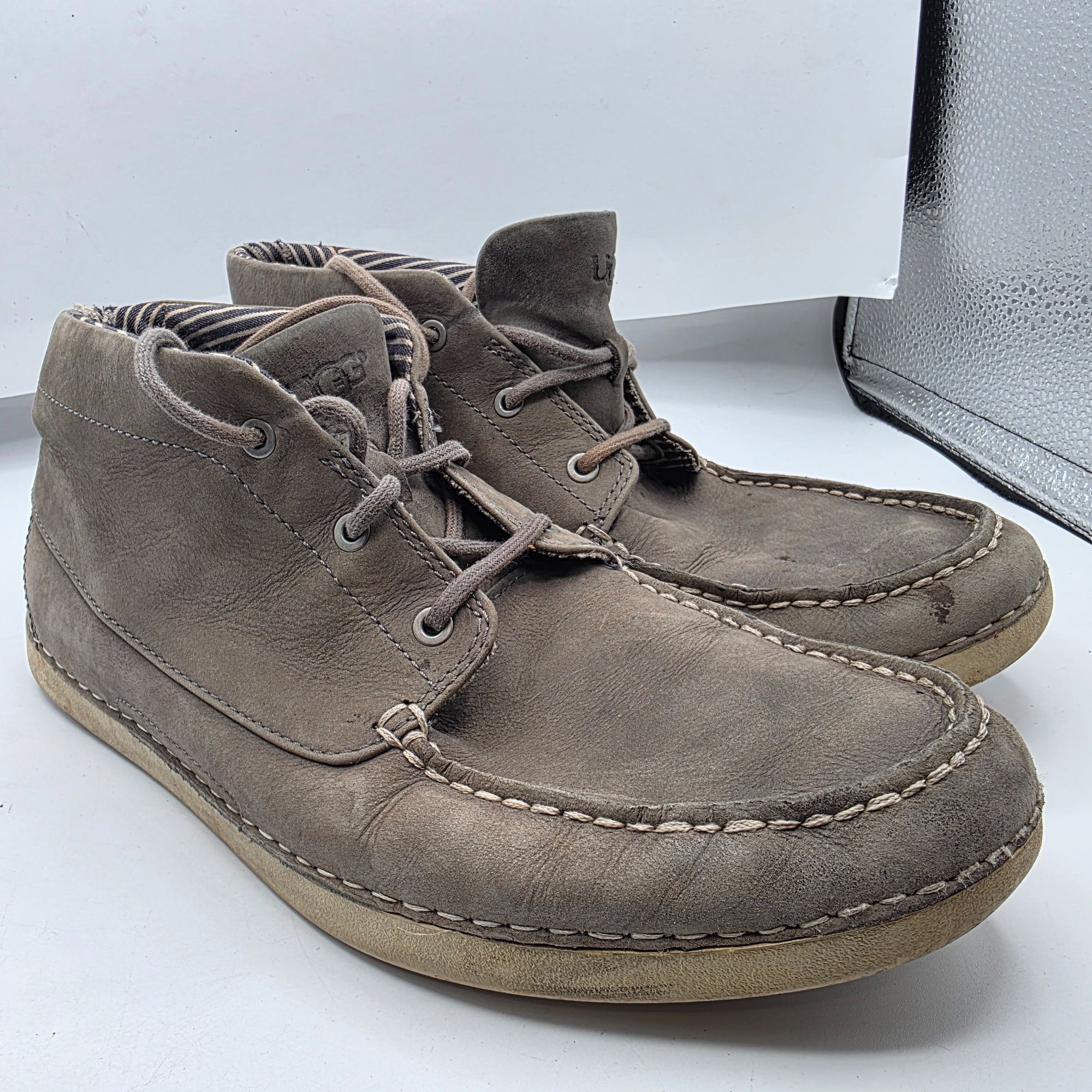 Ugg UGG Kaldwell Mens Size 9.5 Gray Chukka Ankle Boots Vibram So Size US 9.5 / EU 42-43 - 1 Thumbnail