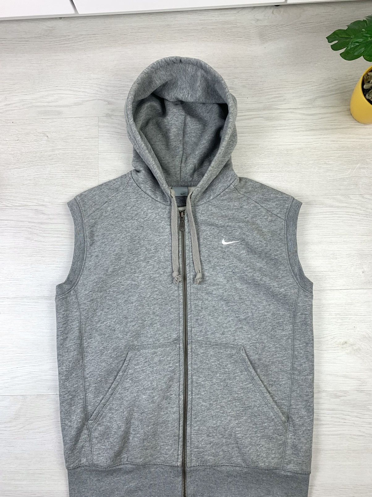 Vintage Nike Vintage Sleeveless Hoodie Zip Jacket Size S Size US S / EU 44-46 / 1 - 2 Thumbnail