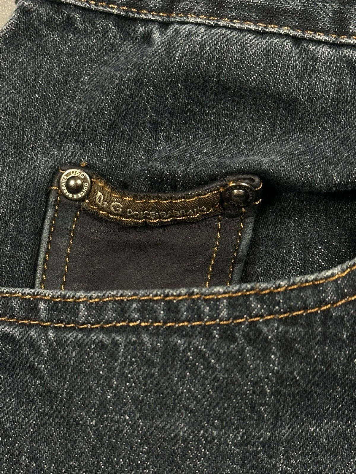 Dolce & Gabbana F/W2004 Dolce & Gabbana Biker Straight Leg Blue Denim Jeans Size US 36 / EU 52 - 12 Thumbnail