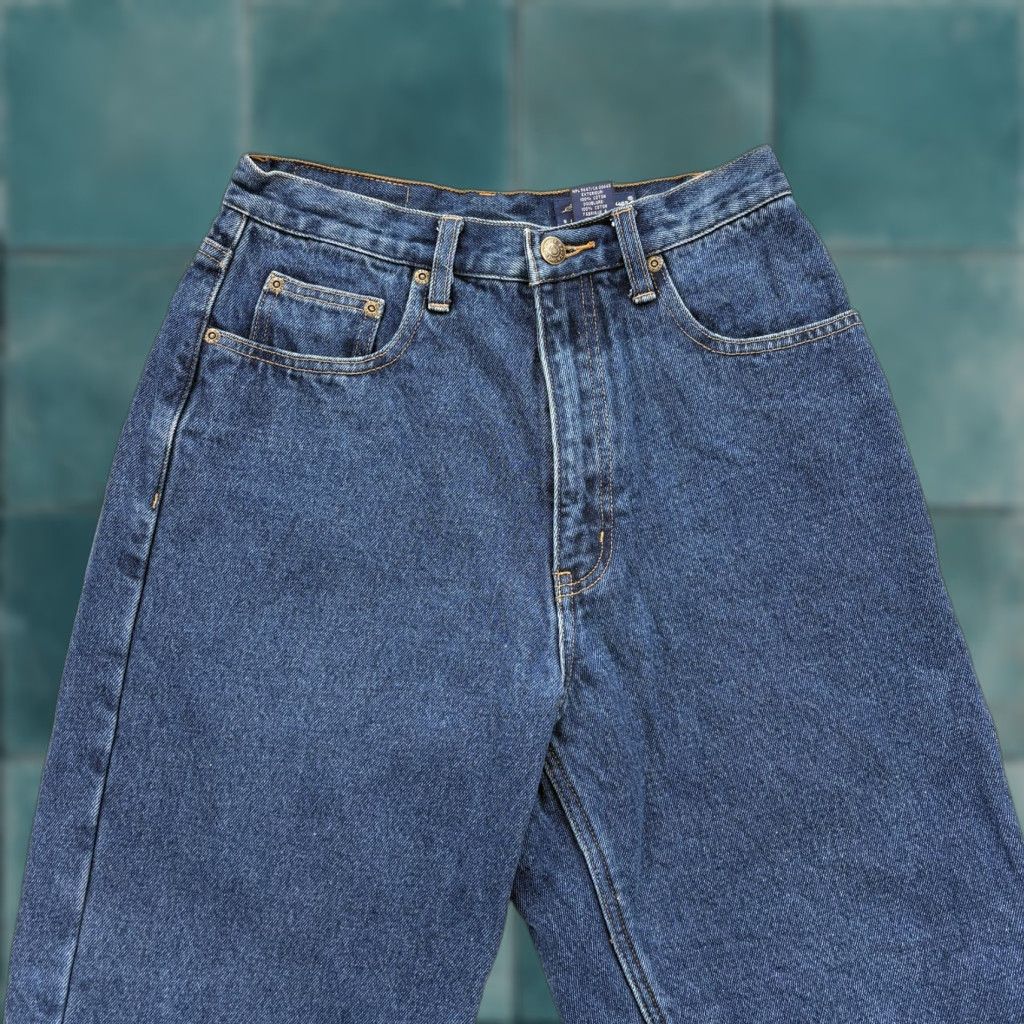 Eddie Bauer VINTAGE Eddie Bauer Jeans Womens 8 Short Blue High Rise Tapered Flannel Lined Denim 100% Cotton Relaxed Pockets Zip Fly Size 30" / US 8 / IT 44 - 1 Thumbnail