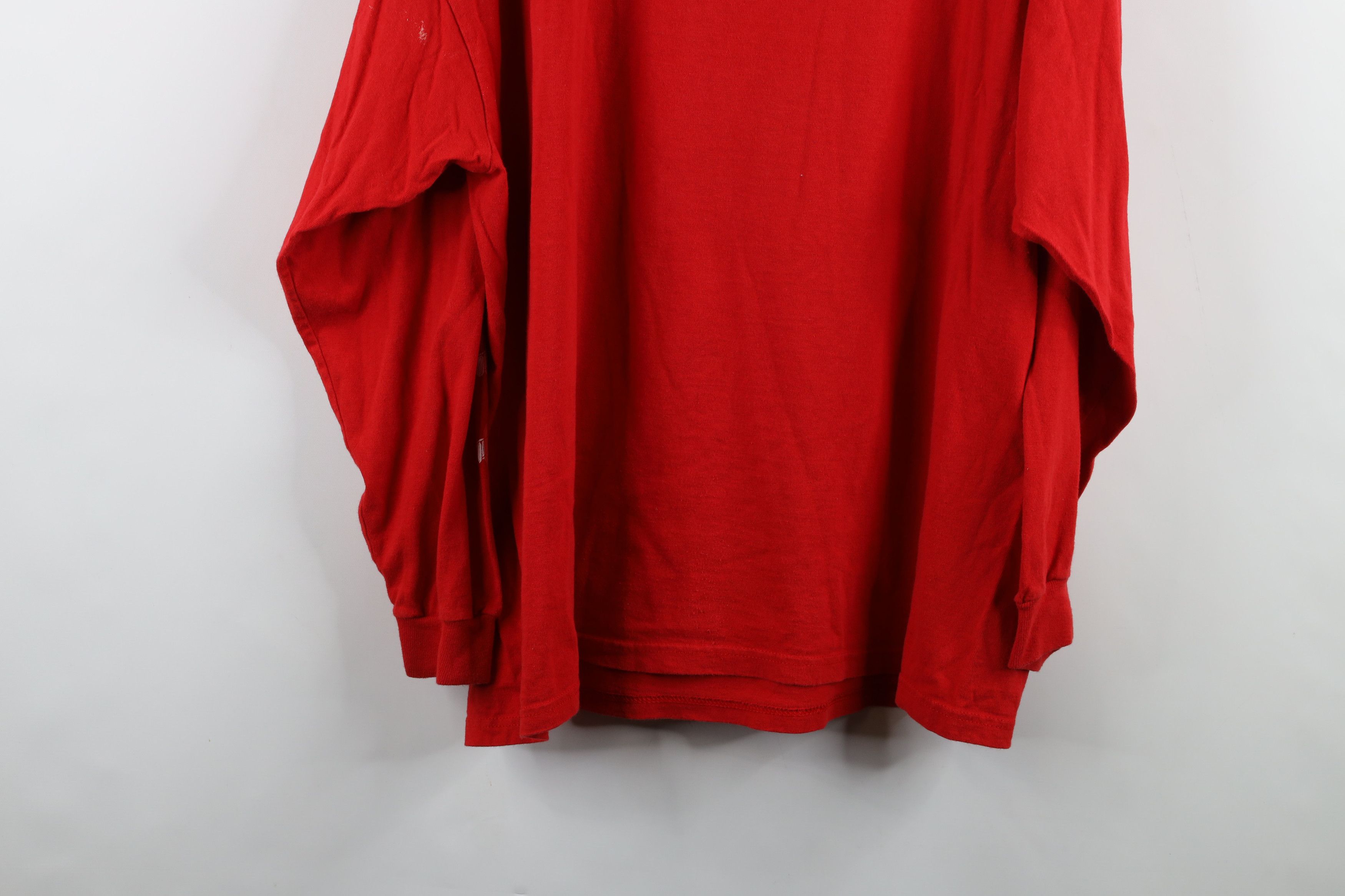 Vintage Vintage 90s Ohio State University Long Sleeve T-Shirt Red Size US XL / EU 56 / 4 - 14 Thumbnail