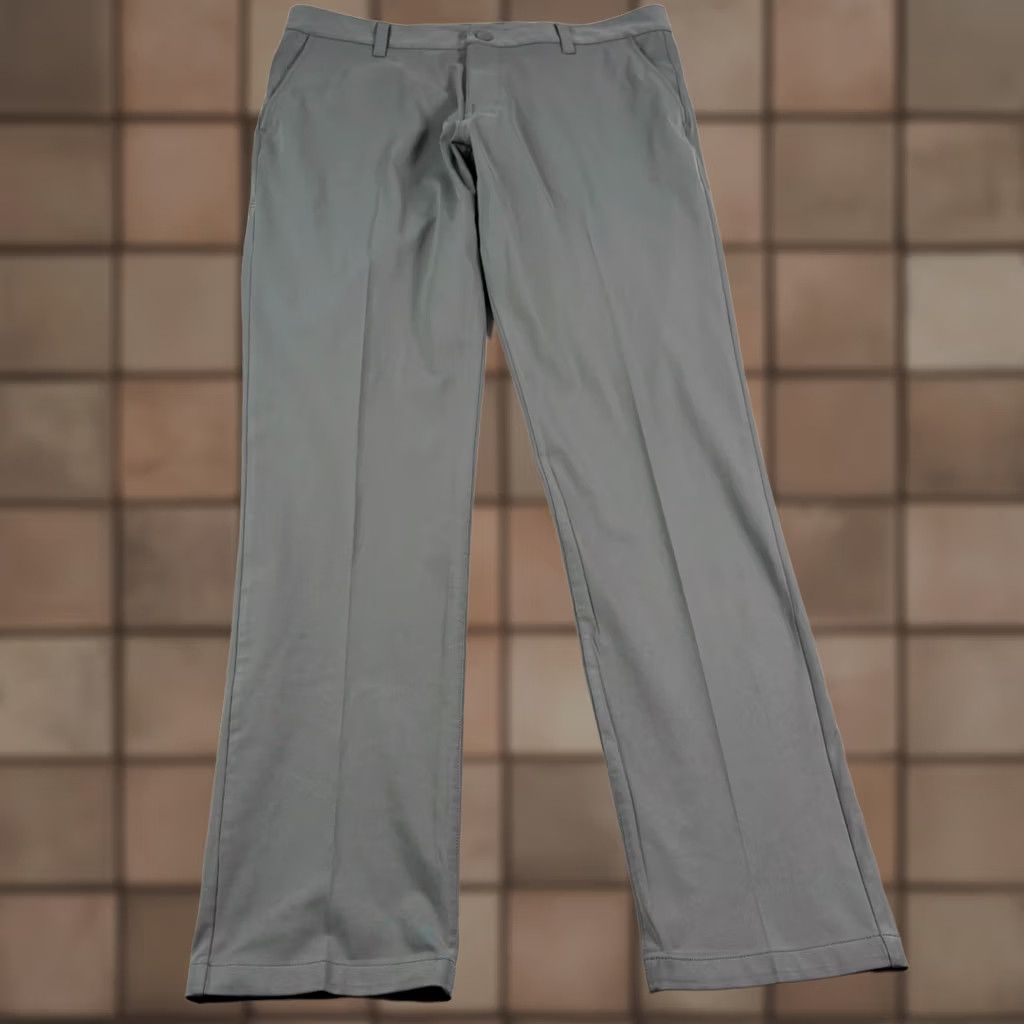 Rhone Rhone Pants Mens 34x32 Gray Commuter Slim Fit Chino Stretch Casual Golf Size US 34 / EU 50 - 1 Thumbnail