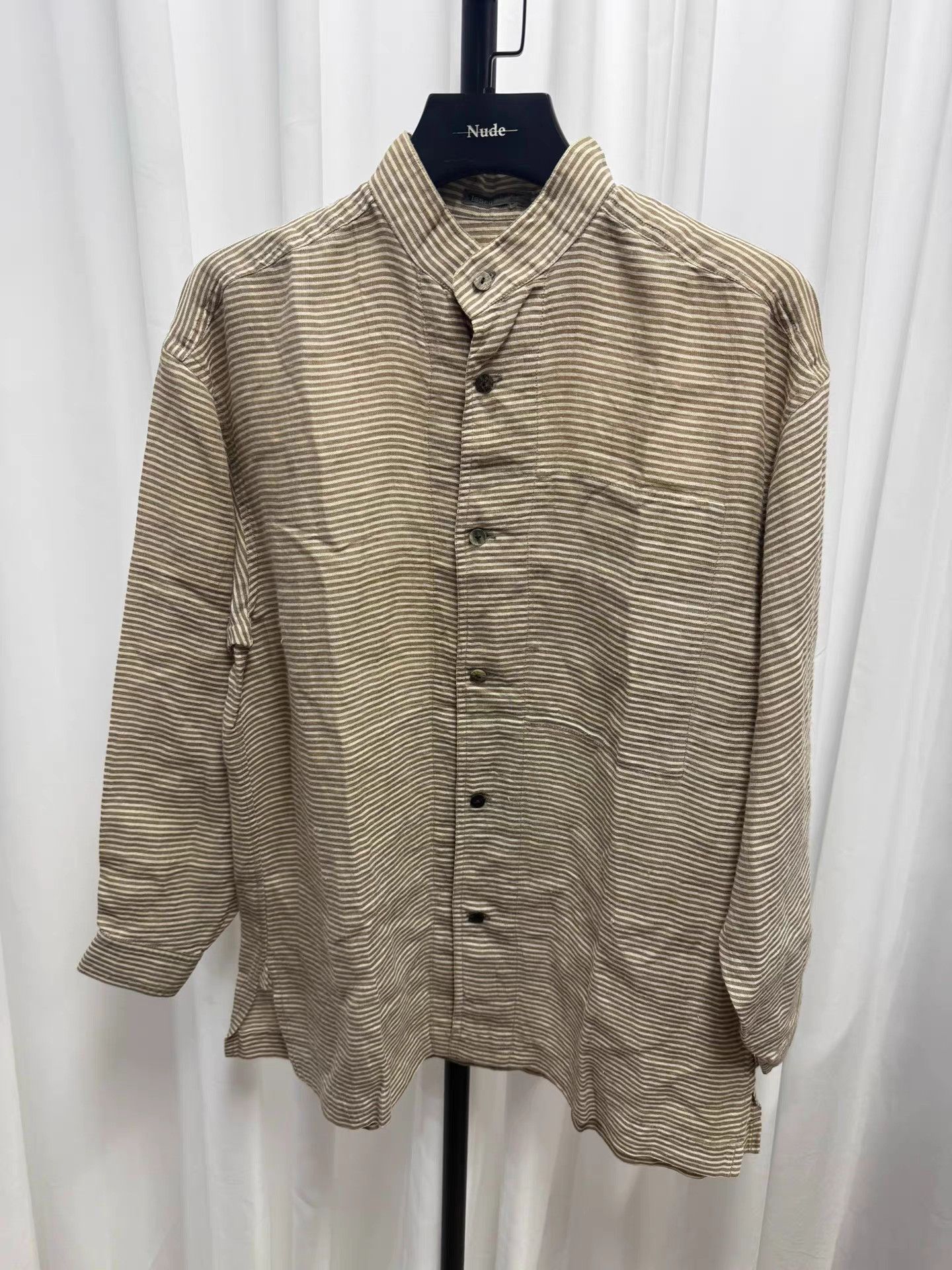 Issey Miyake Issey miyake Linen Striped Shirt K20 Size US M / EU 48-50 / 2 - 1 Thumbnail
