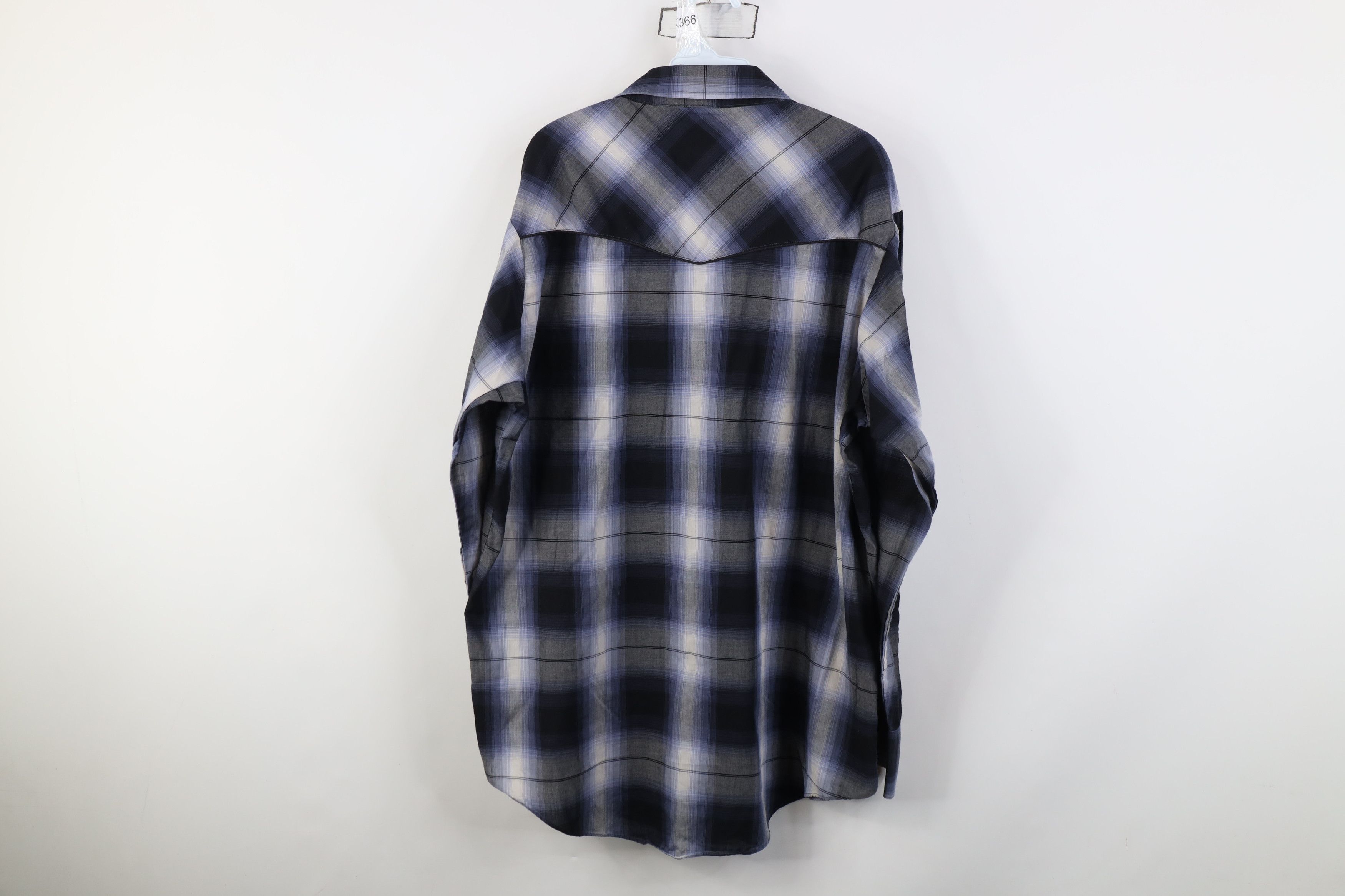 Vintage Vintage 90s Streetwear Cowboy Rodeo Snap Button Shirt Plaid Size US XL / EU 56 / 4 - 10 Thumbnail