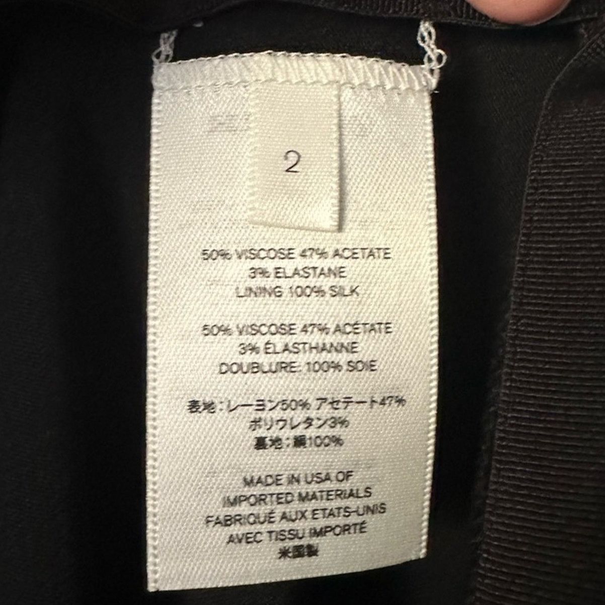 The Row Mara Stretch Crepe Skirt Black size US 2 Pockets Authentic Size 26" / US 2 / IT 38 - 6 Thumbnail