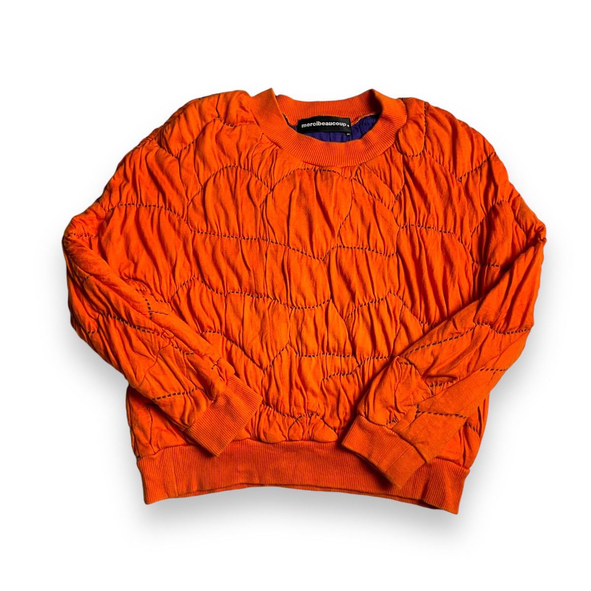 Issey Miyake 🇯🇵 ISSEY MIYAKE MERCIBEAUCOUP KNITTED SWEATSHIRT Size M / US 6-8 / IT 42-44 - 2 Thumbnail