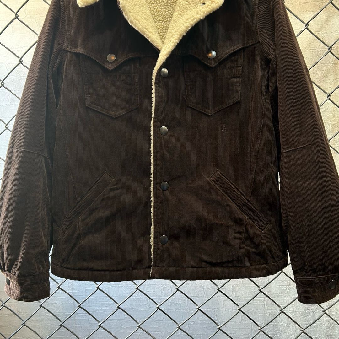 Number (N)ine AW07 "Love God Murder" Fleece Corduroy Lunch Jacket Size US XS / EU 42 / 0 - 3 Thumbnail