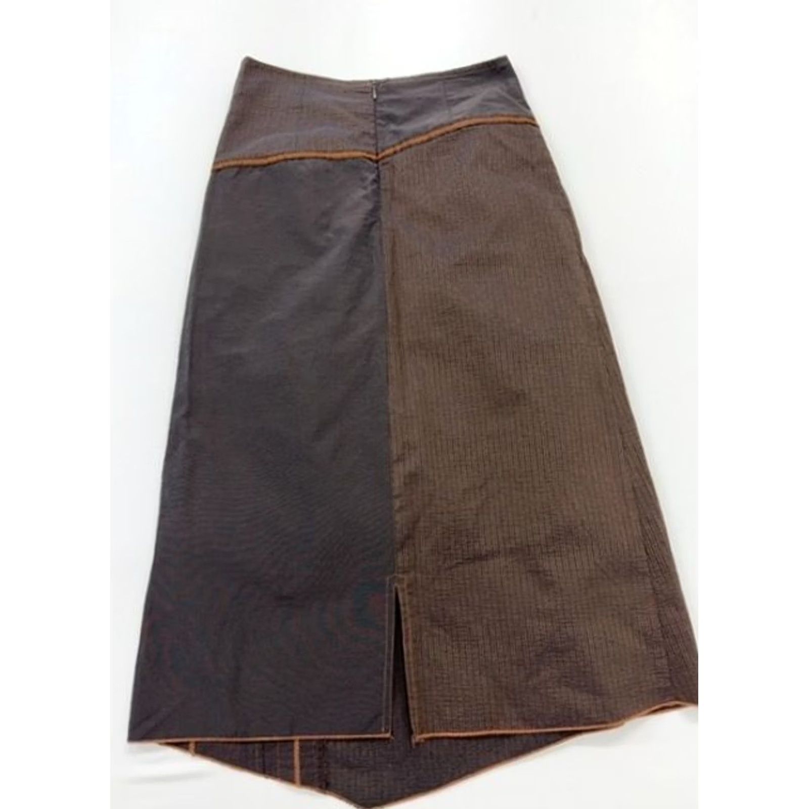 Vintage Lafinités Women Brown A-Line Midi Skirt EU 36 Button BNWT — Skirt, Brown, EU 36, Button, A-Line, Midi, Women, Lafinités Size 25" / US 0 / IT 36 - 2 Thumbnail