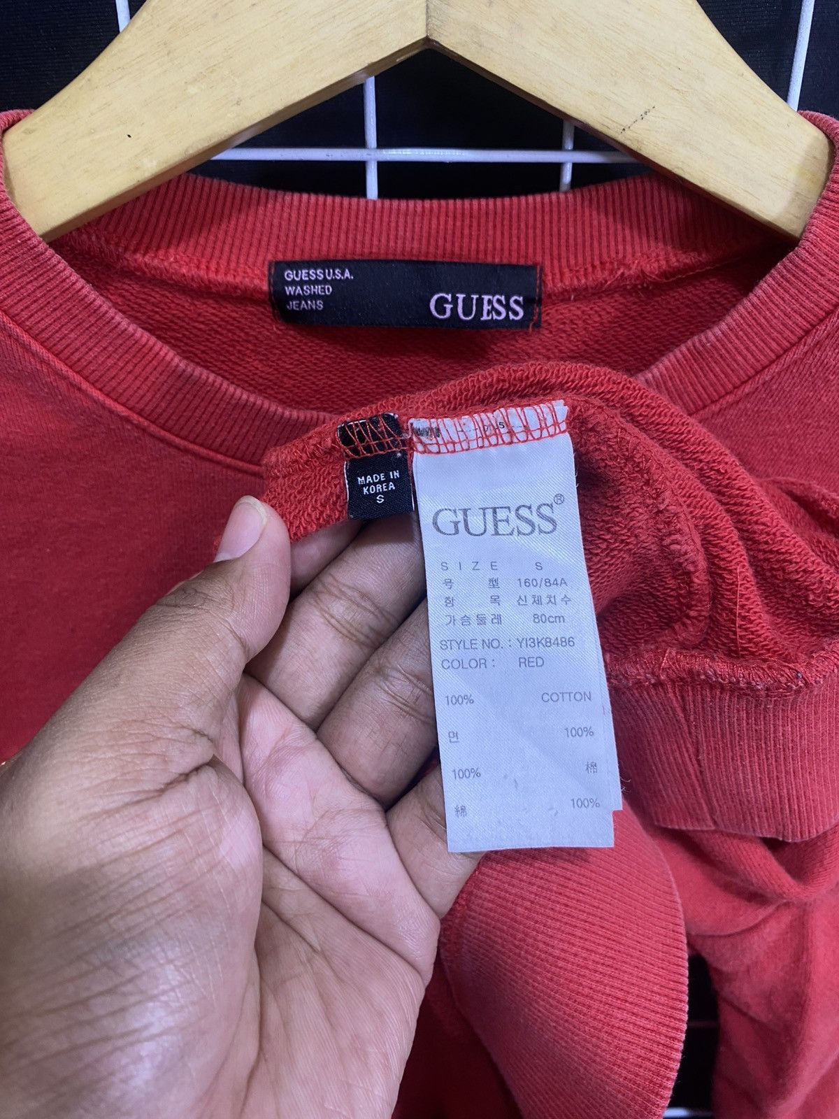 Guess GUESS USA RED SWEATSHIRT Size S / US 4 / IT 40 - 4 Thumbnail