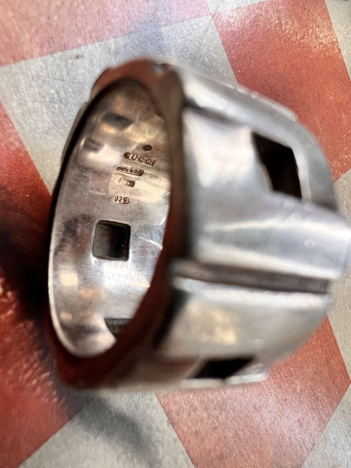 Gucci Aunthentic Vintage Gucci Silver 925 Multicrossed Ring Size ONE SIZE - 4 Thumbnail