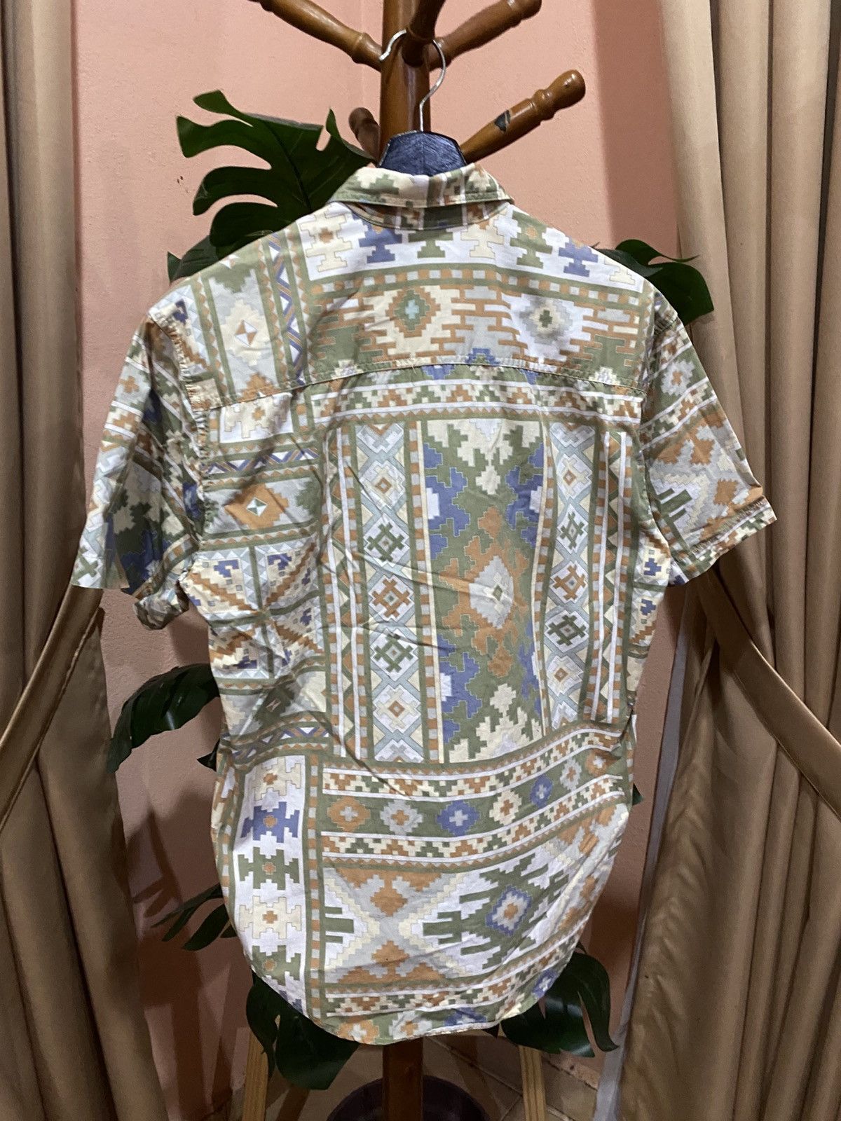 Woolrich Woolen Mills Vintage Woolrich Aztec Print Short Sleeve Shirt – Made Japan Size US S / EU 44-46 / 1 - 9 Thumbnail