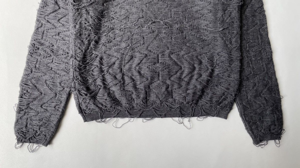 Maison Margiela A/W 10 ‘Destroyed Slouch Neck’ Knit Sweater Size M / US 6-8 / IT 42-44 - 16 Thumbnail