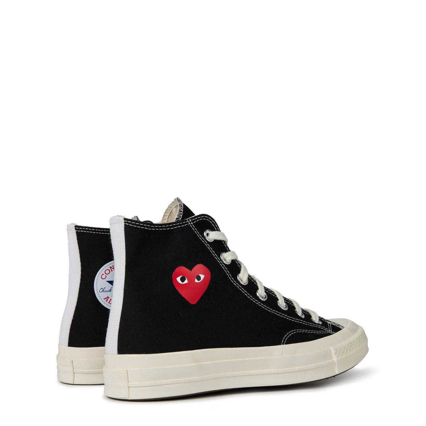Comme des Garcons PLAY o1g2r1mq0426 Single Heart Chuck 70 High Top Trainers Black Size US 10 / EU 43 - 5 Thumbnail