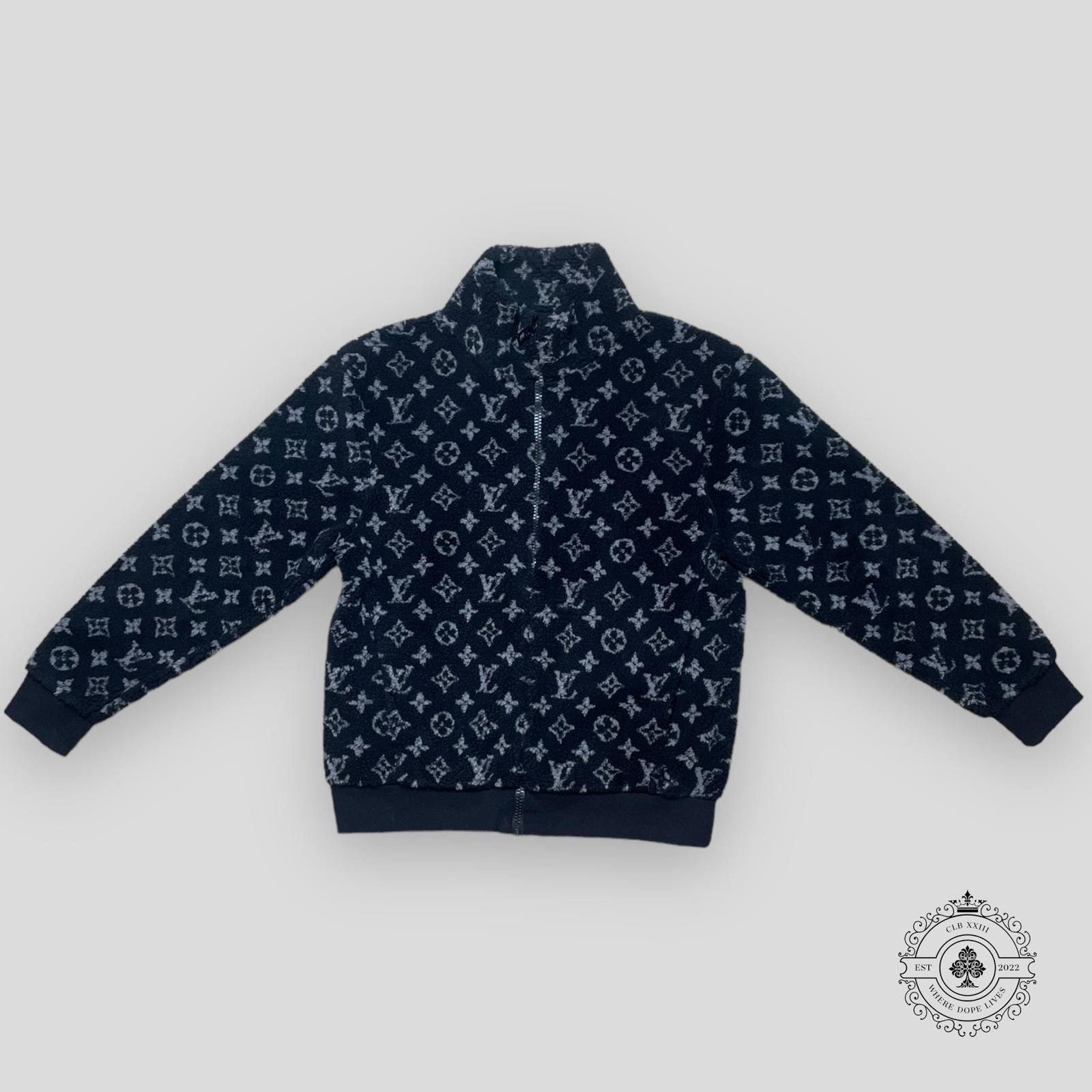 Louis Vuitton Louis Vuitton Monogram Fleece Jacket in Black Size US XL / EU 56 / 4 - 1 Thumbnail