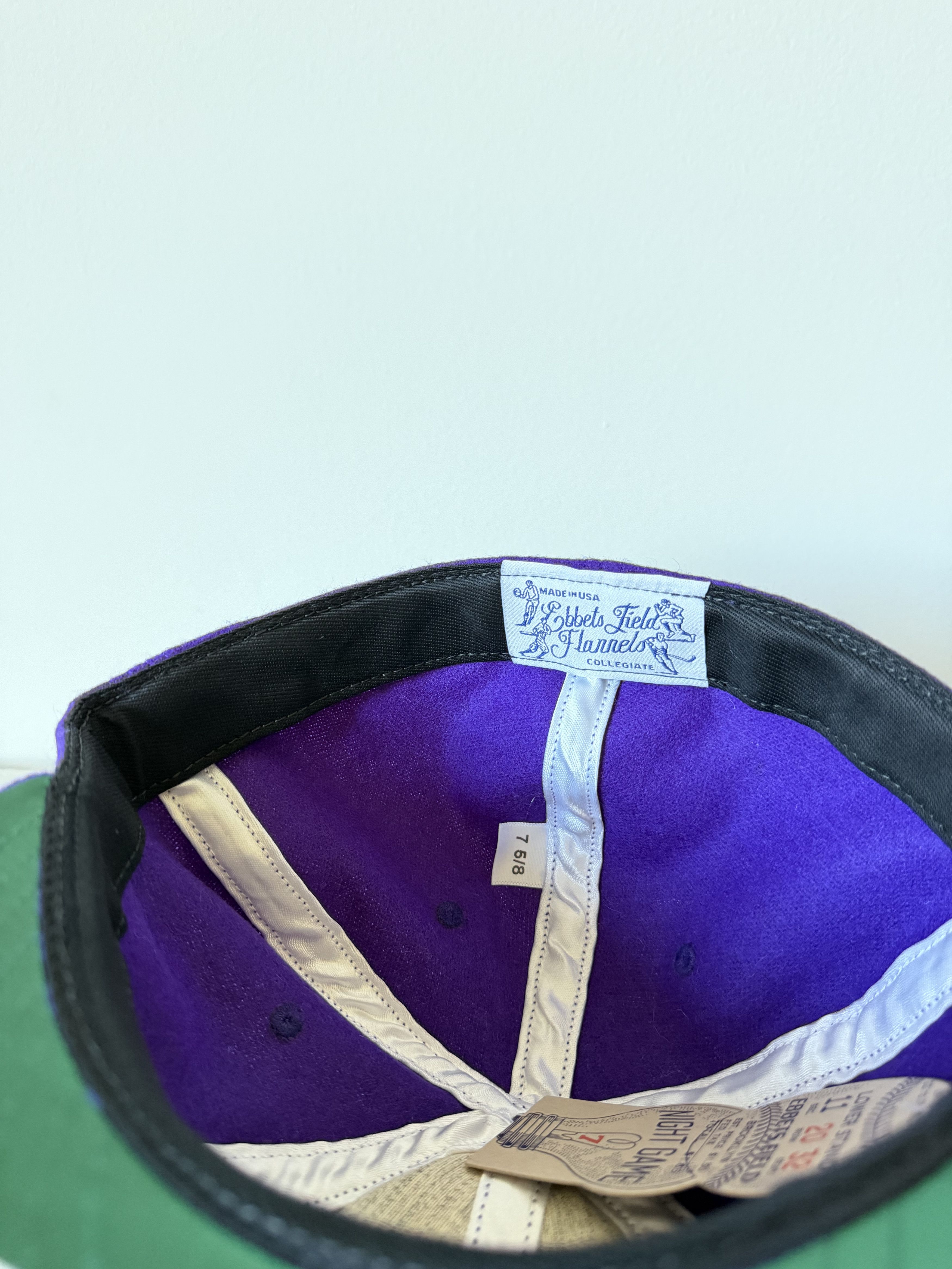 Ebbets Field Flannels 7 5/8 Ebbets Texas Christian University 1963 Vintate Hat Size ONE SIZE - 6 Thumbnail