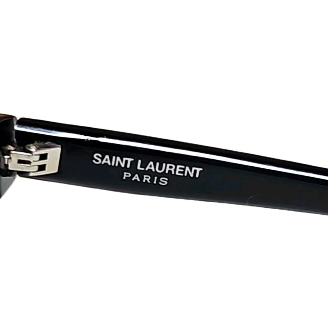 Yves Saint Laurent Saint Laurent Sunglasses Womens Black Square Designer Luxury YSL Paris 56-20-145 Size ONE SIZE - 4 Thumbnail