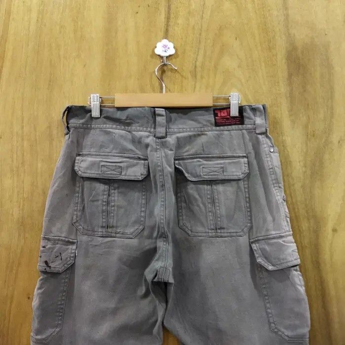 Japanese Brand TORA WORK WARE FADED GREY CARGO PANTS Size US 32 / EU 48 - 8 Thumbnail