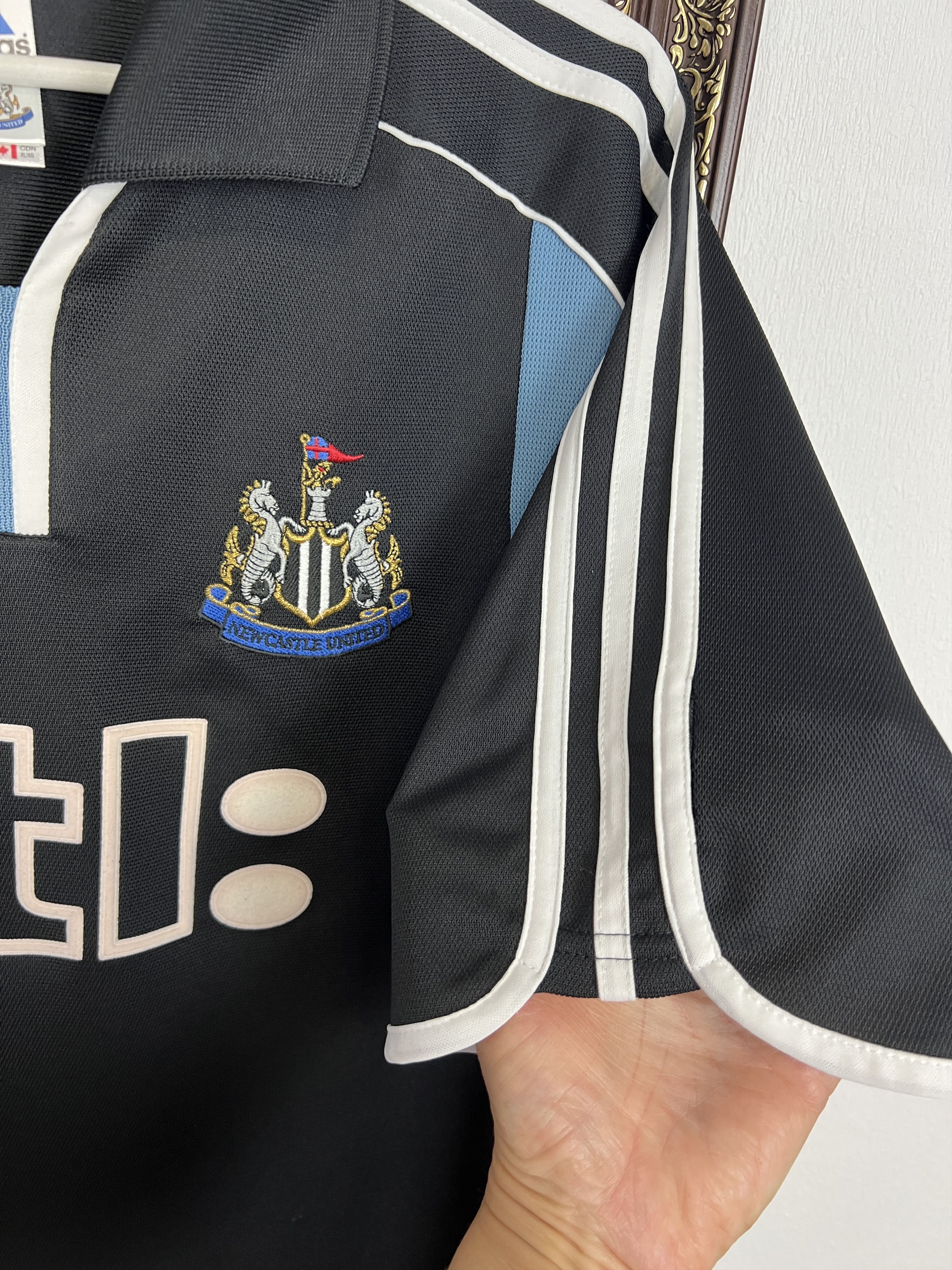 Adidas Newcastle football shirt 2000 Soccer Adidas Jersey Tee Hype Size US XL / EU 56 / 4 - 4 Thumbnail
