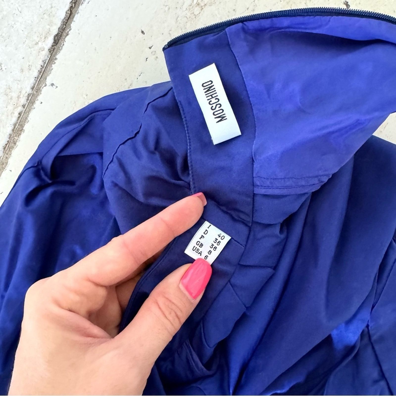 Moschino Moschino Dress, Size 6, Purple, Authentic Size M / US 6-8 / IT 42-44 - 11 Thumbnail
