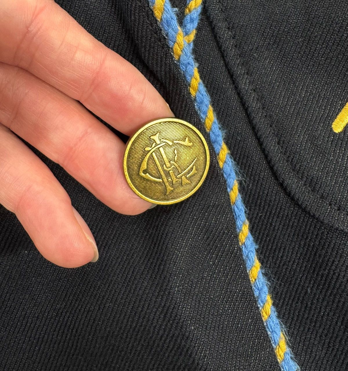 Ralph Lauren Ralph Lauren Linen-Cotton Club Blazer Embroidered Logo Size M / US 6-8 / IT 42-44 - 13 Thumbnail