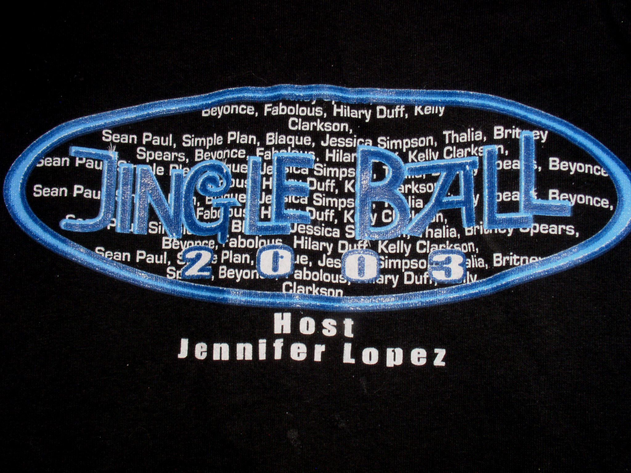 Vintage Britney Spears Beyonce Jingle Ball Concert Shirt 2003 Size US L / EU 52-54 / 3 - 3 Thumbnail