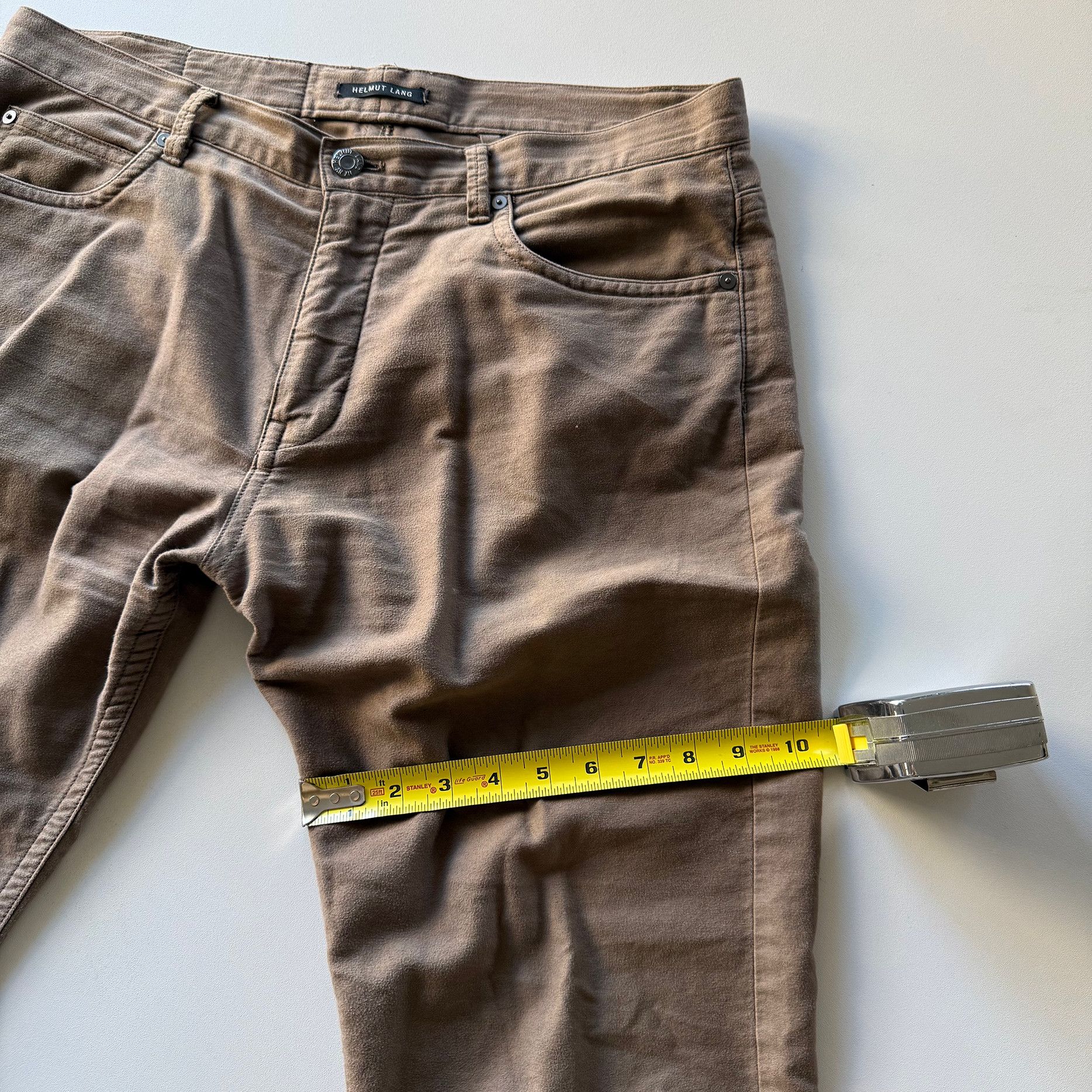 Helmut Lang Helmut Lang Moleskin Cotton Pants Size US 34 / EU 50 - 12 Thumbnail