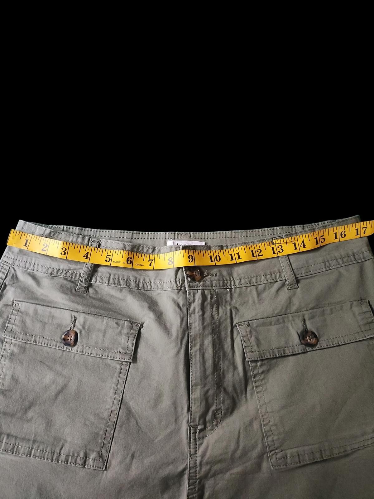 Designer Kensie Jeans Women's Khaki Chino Shorts Size 12/31 Size 31" - 6 Thumbnail