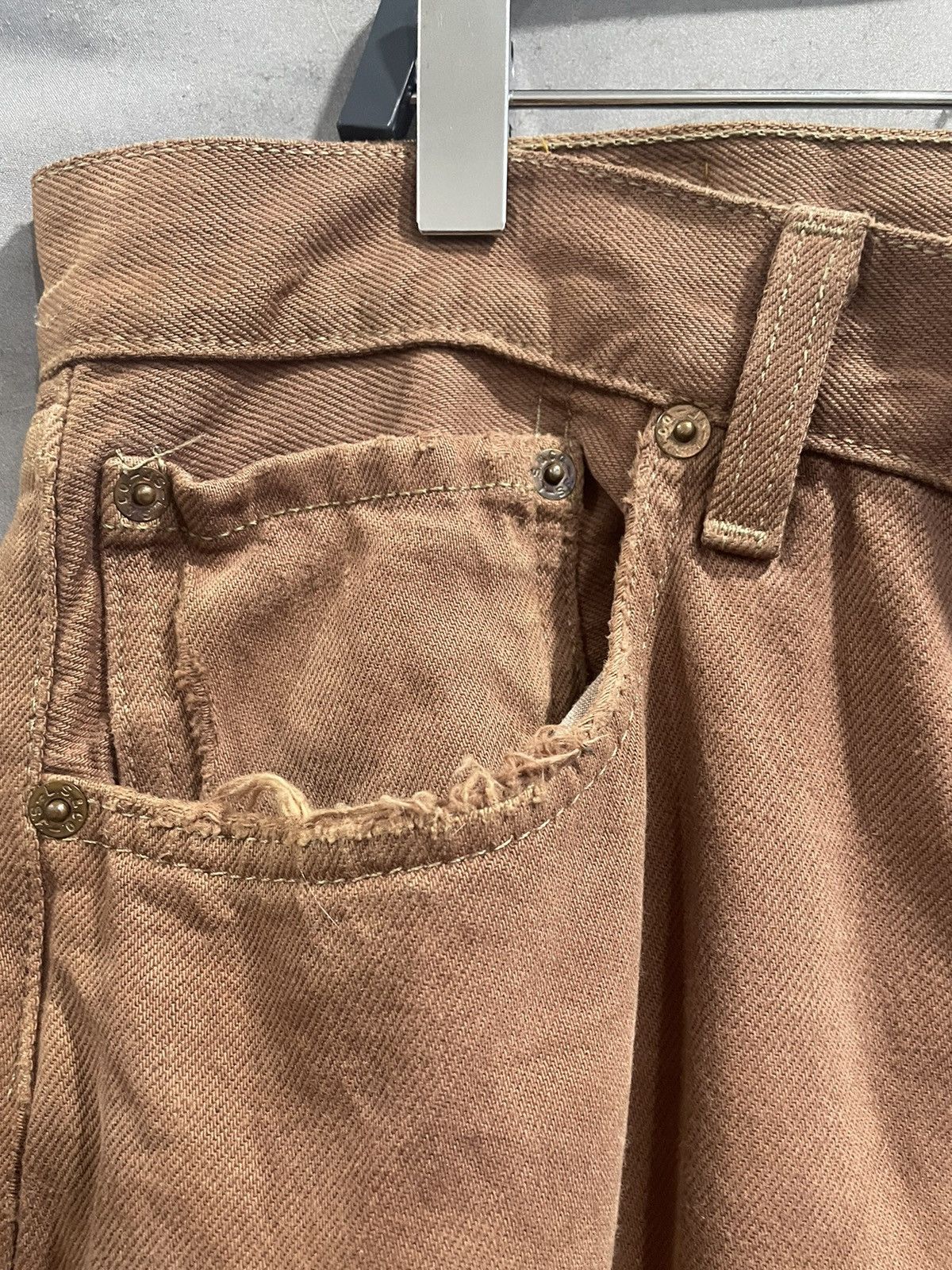 Japanese Brand × Levi's × Vintage 🔥🔥Vintage levi’s 501 denim brown🔥🔥 Size US 32 / EU 48 - 7 Thumbnail