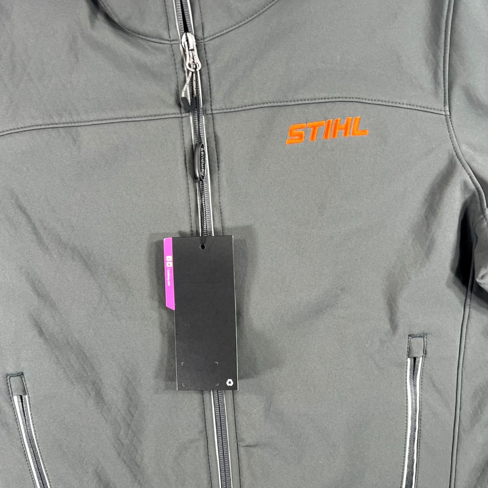 Vintage STIHL Outfitters Womens Regular Zip-Up Gray Softshell Jacket Size M / US 6-8 / IT 42-44 - 2 Thumbnail