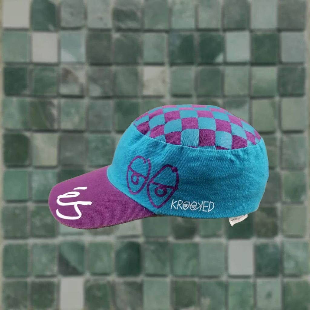 Vintage VINTAGE ES SKATEBOARD OLD SCHOOL HAT Blue L Trucker Cap 80s Size ONE SIZE - 1 Thumbnail