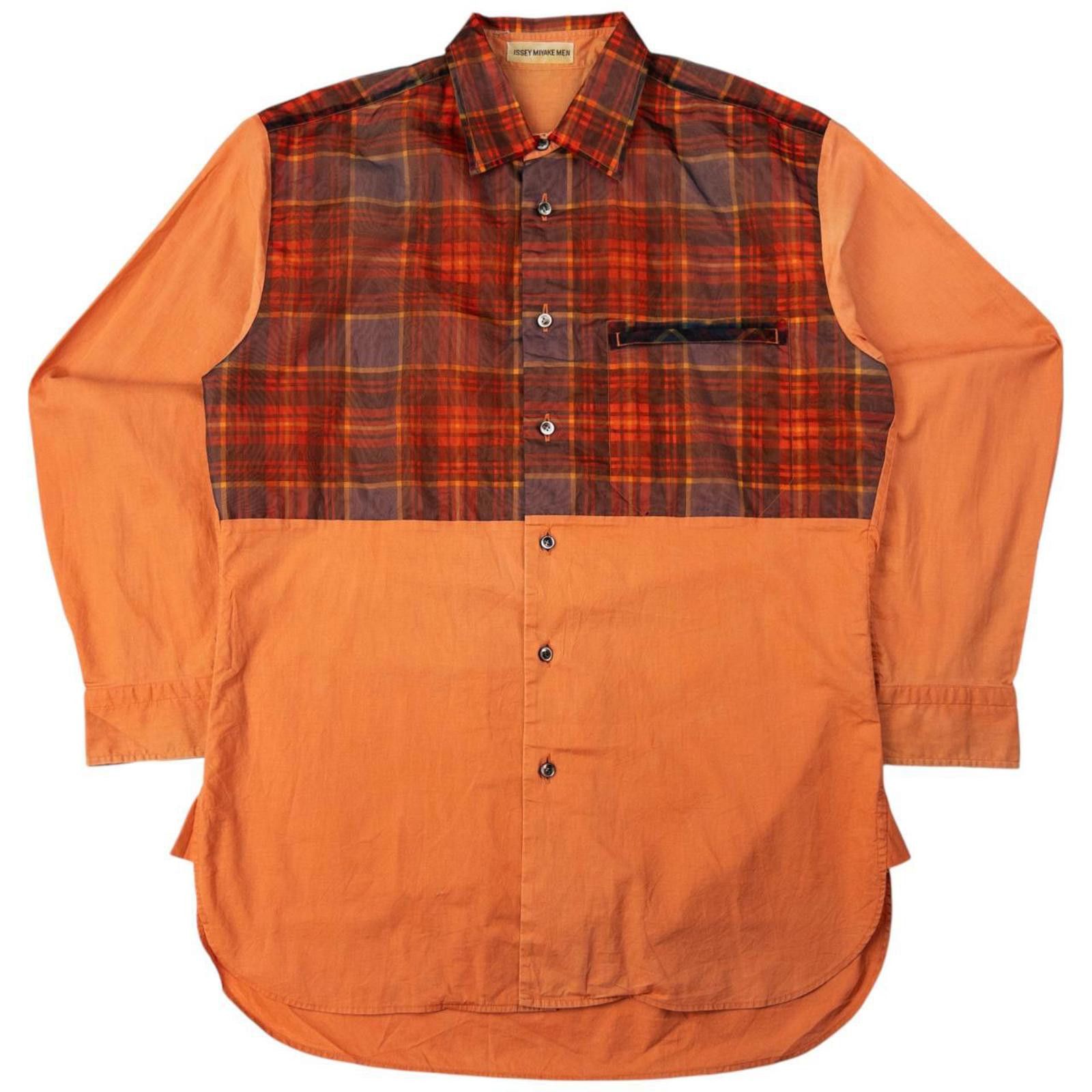 Issey Miyake Vintage Issey Miyake MEN Layered Button Up Shirt Size M Size US M / EU 48-50 / 2 - 1 Thumbnail