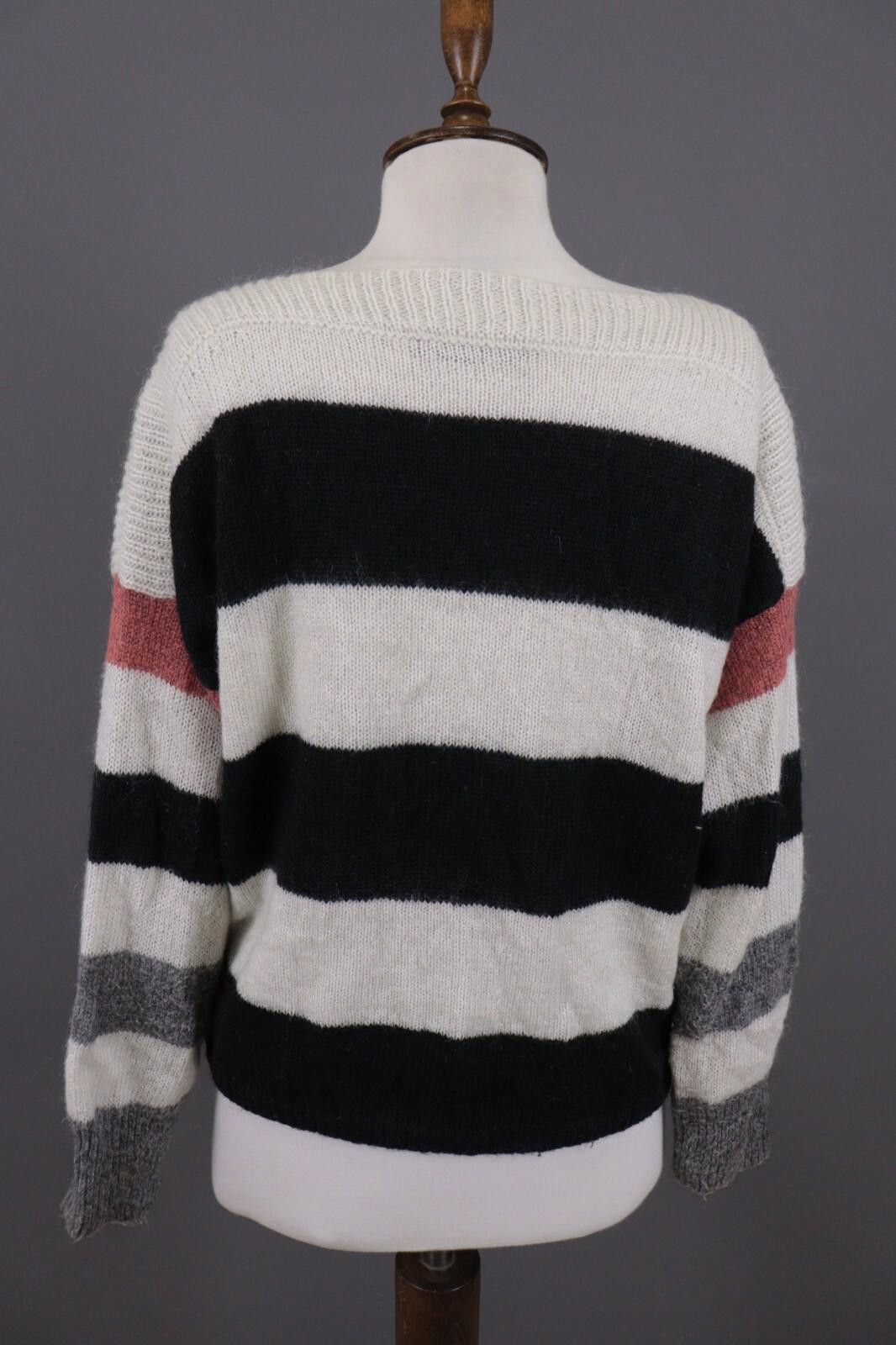Allsaints All Saints Multicolor Striped Mohair Knit Sweater Size S Size S / US 4 / IT 40 - 10 Thumbnail