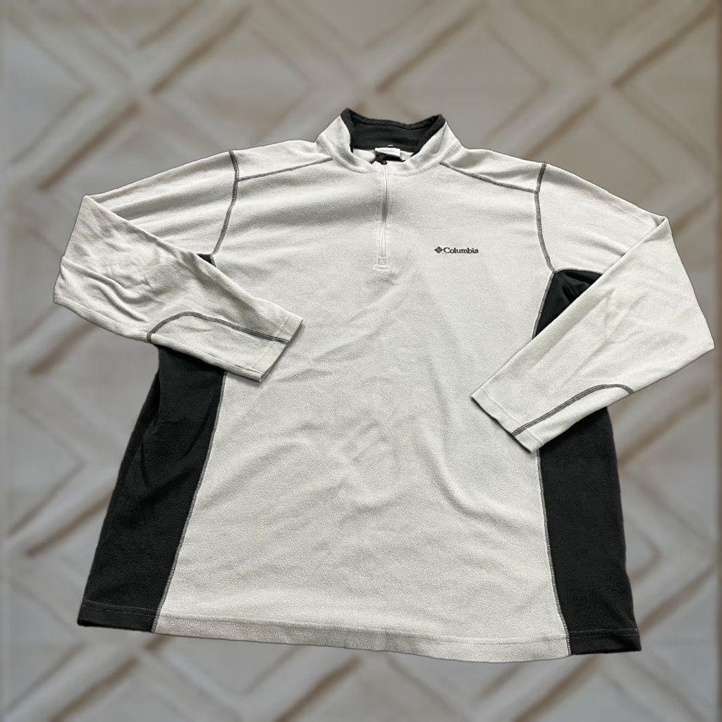 Vintage Columbia Klamath Range Fleece Jacket Mens XL White 1/4 Zip Outdoor Hiking Size US XL / EU 56 / 4 - 1 Thumbnail
