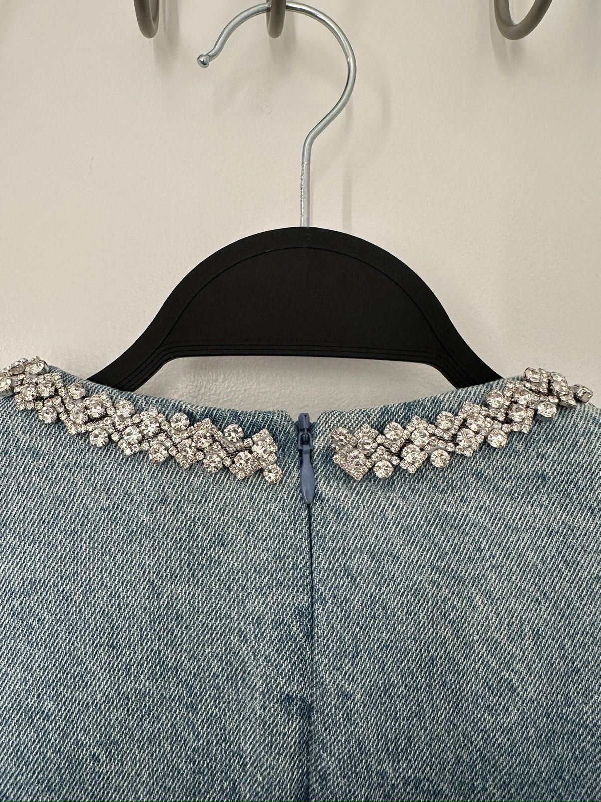 Zimmermann Crystal Embellished Denim Minidress