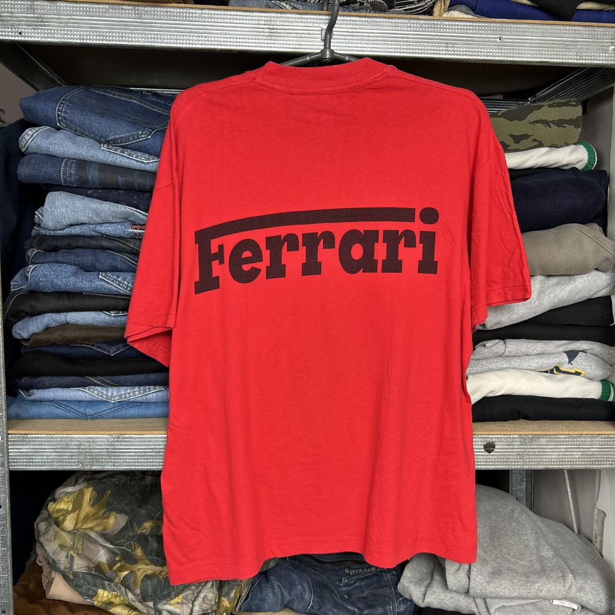 Ferrari Vintage Ferrari Big logo 90’s Racing Nascar tee Size US M / EU 48-50 / 2 - 1 Thumbnail