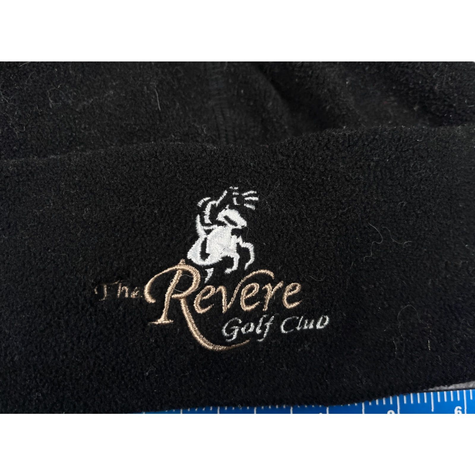 Vintage Ahead Headgear Beanie Adult One Size Black Knit 100% Poly Fleece The Revere Golf Club Size US M / EU 48-50 / 2 - 2 Thumbnail