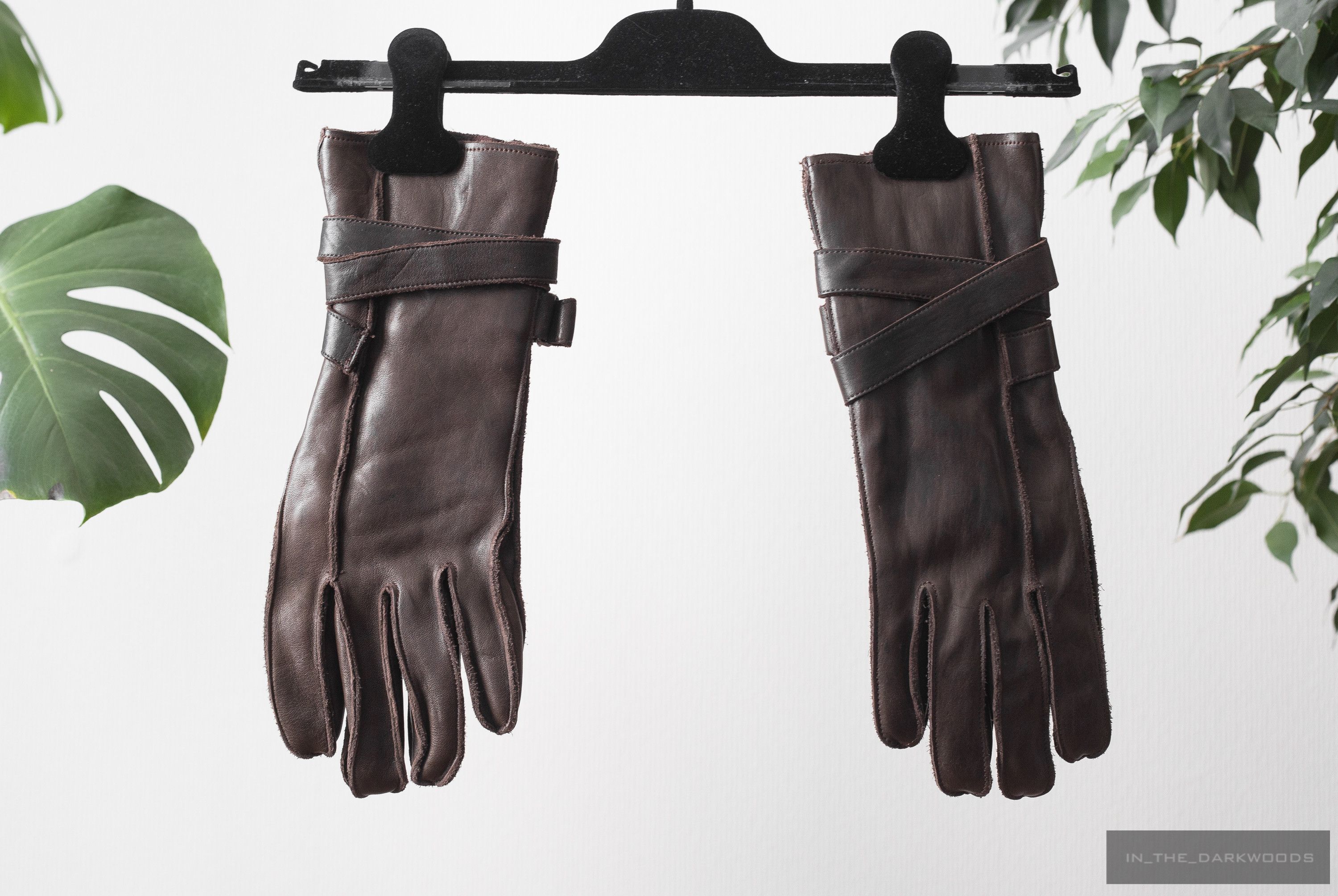 Yohji Yamamoto 2007AW horse hide long leather gloves Size ONE SIZE - 4 Thumbnail