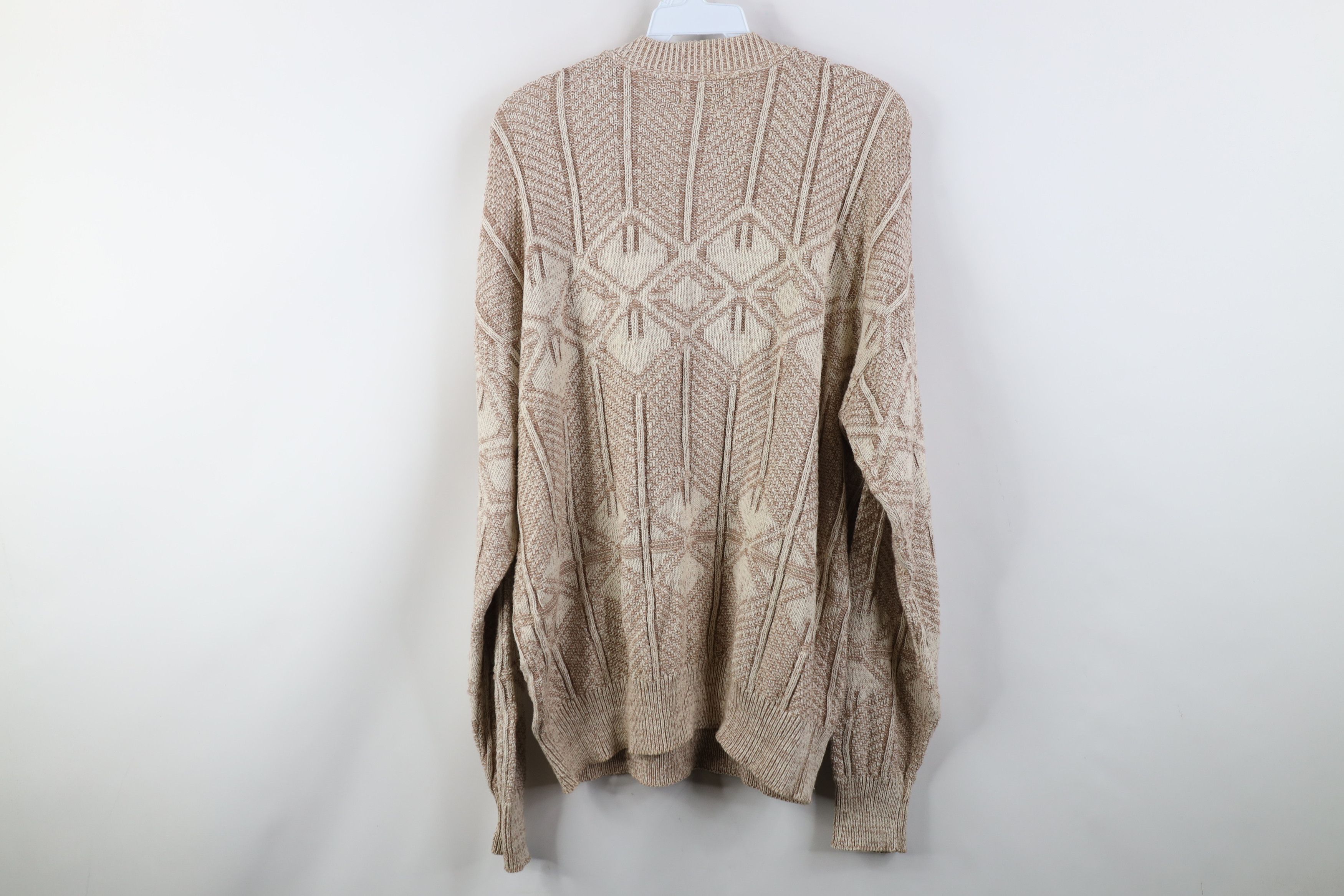 Vintage Vintage 90s Streetwear Fair Isle Geometric Knit Sweater USA Size US L / EU 52-54 / 3 - 9 Thumbnail