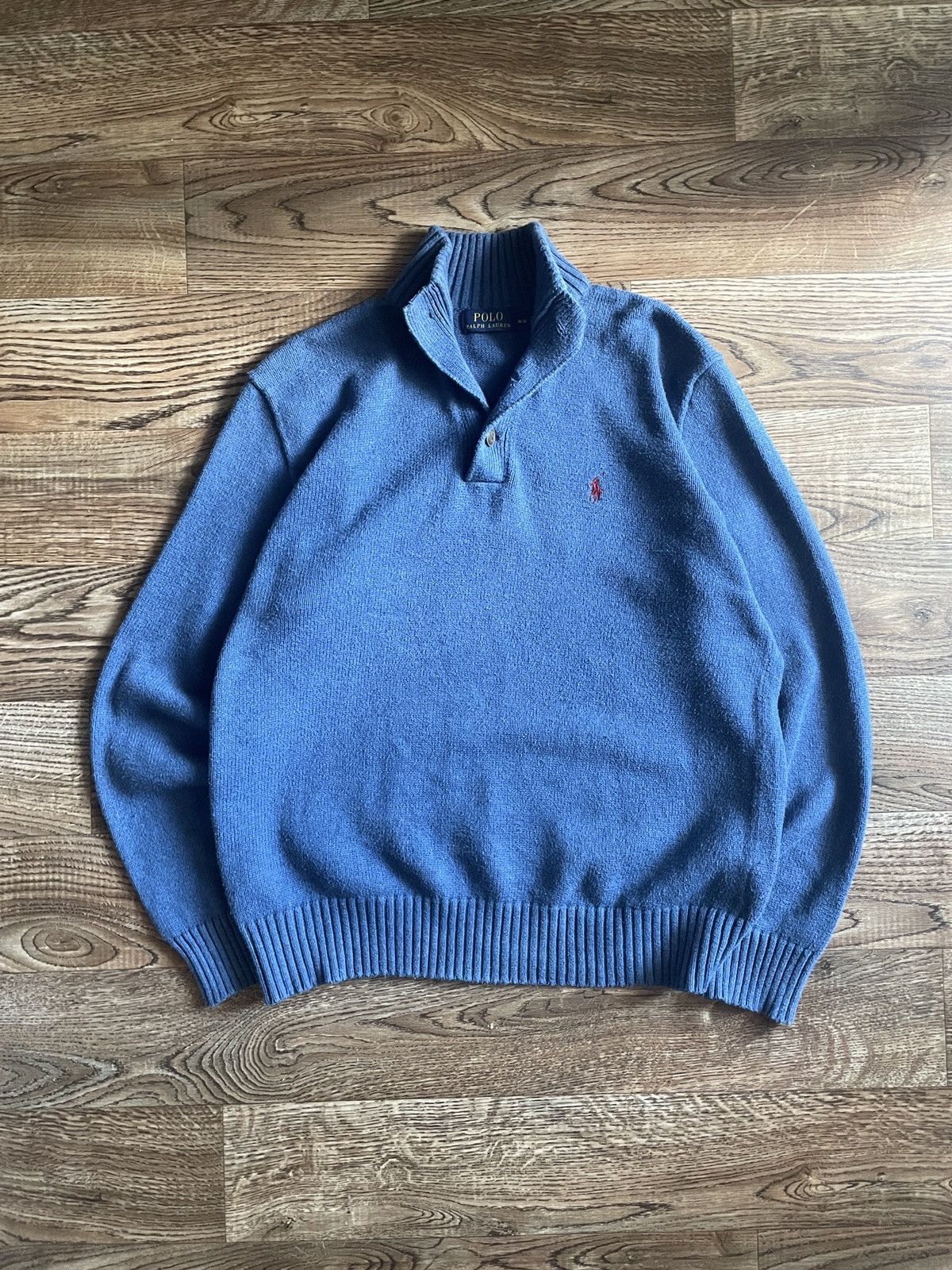 Polo Ralph Lauren Vintage Polo Ralph Lauren knit sweater 1/4 button up Size US M / EU 48-50 / 2 - 1 Thumbnail