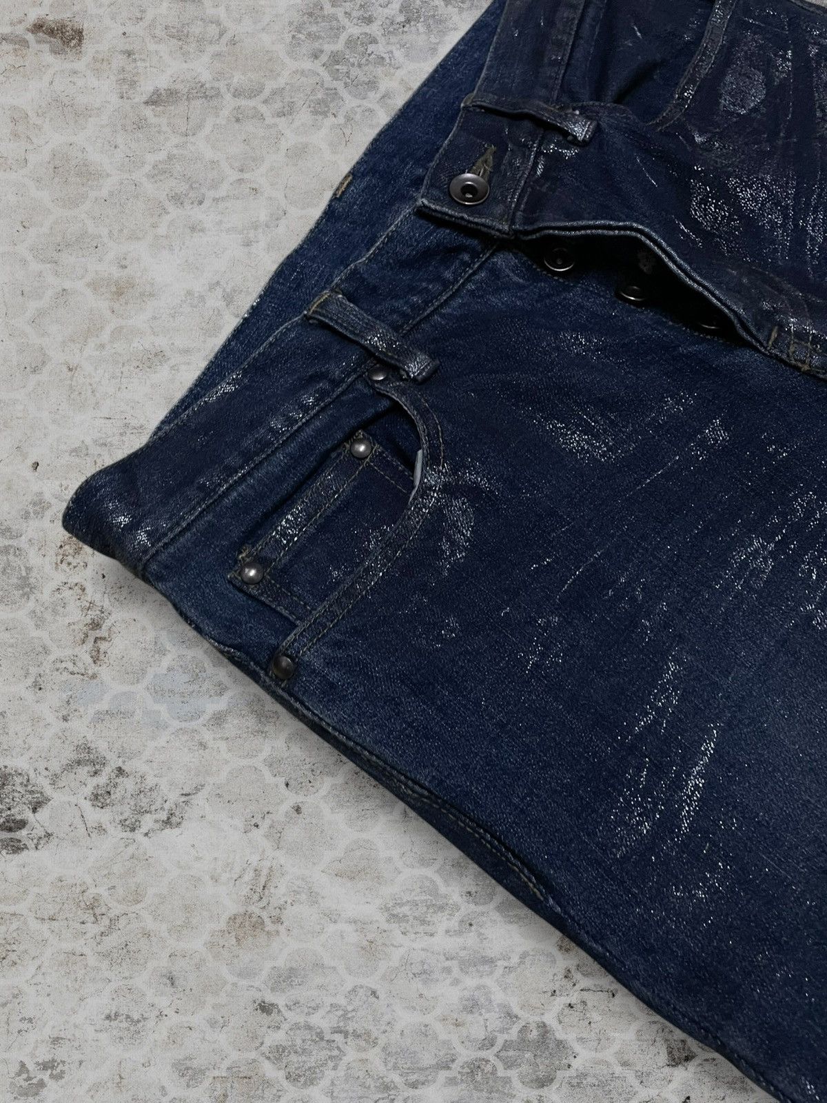 Shellac Vintage 1990s Authentic Designer Shellac Wax Style Denim Size US 29 - 9 Thumbnail