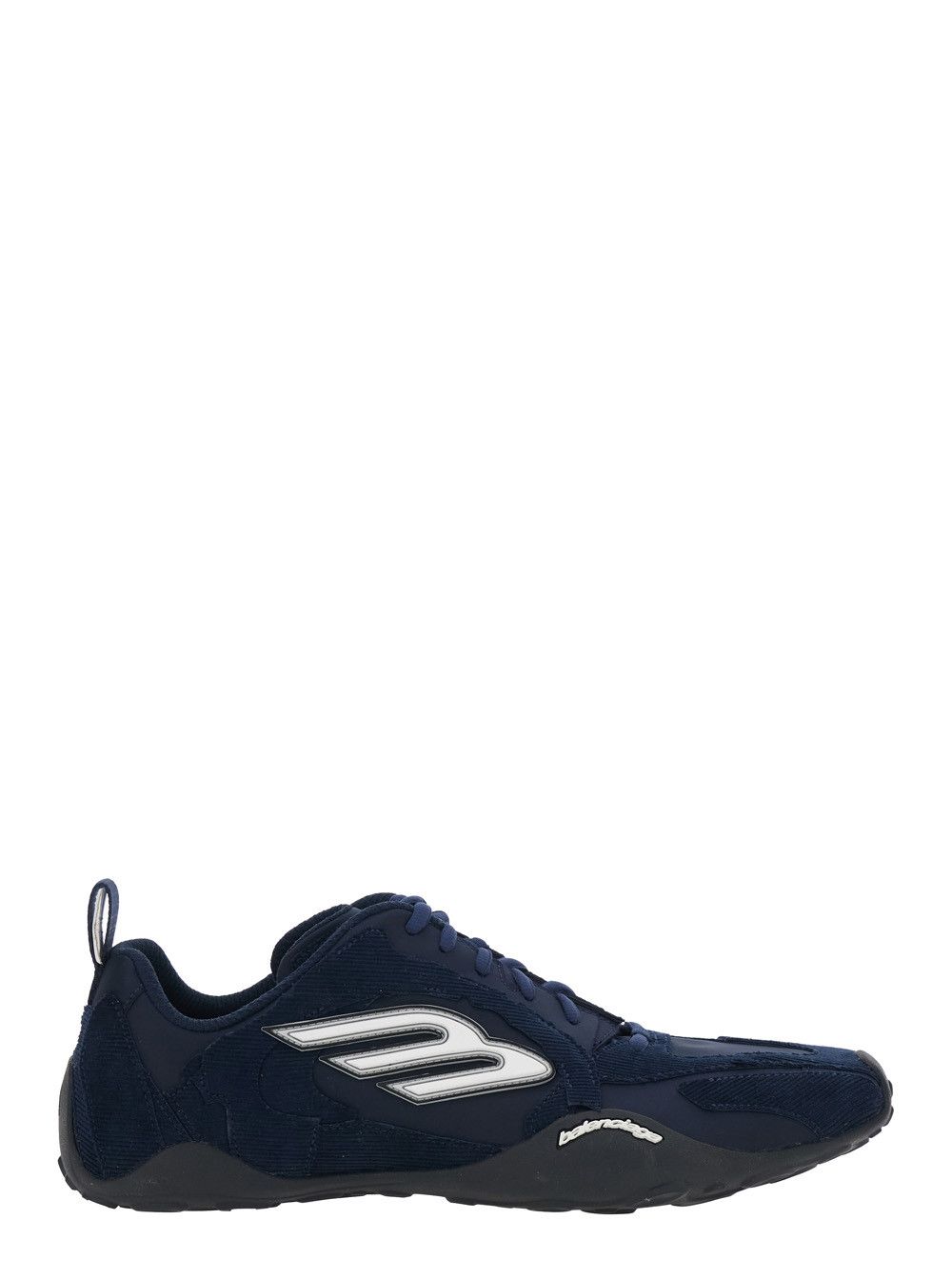 Balenciaga Sneaker 'Monday Ultra' Low Top with Logo Detail on the Side and Velvet Inserts in Blue Tech Fabric for Men Size US 9 / EU 42 - 1 Thumbnail