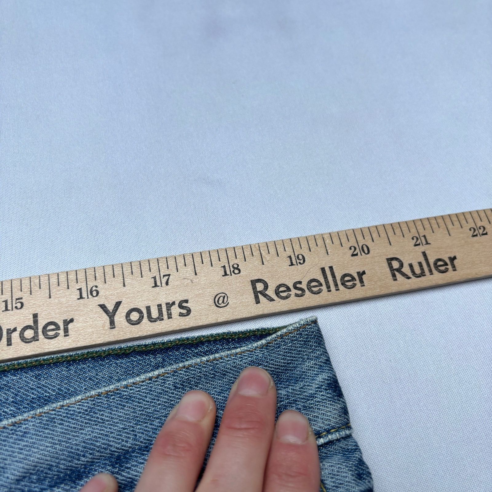 Sid Mashburn $185 Sid Mashburn Light Wash Denim 36x34 Slim Straight Jeans Size US 36 / EU 52 - 7 Thumbnail