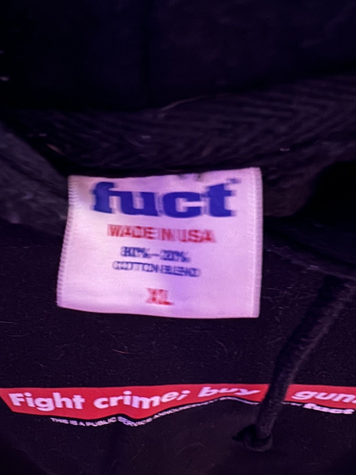 FUCT Fuct “Fight Crime” Hoodie Size US XL / EU 56 / 4 - 5 Thumbnail