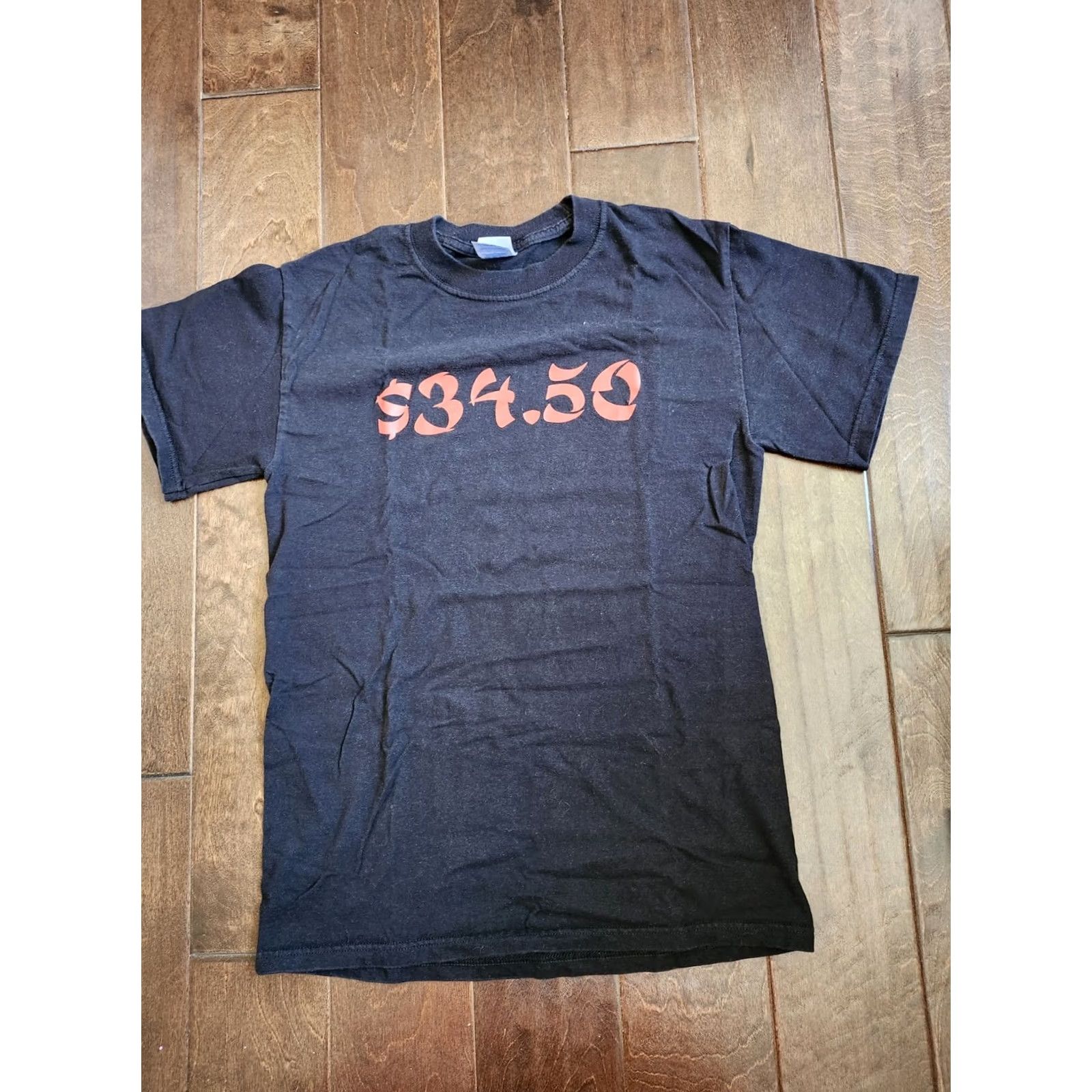 Vintage Russell Peters T-Shirt - Solid Black, Crew Neck, Short Sleeve - Unisex Adults, Size S, 100% Cotton, Basic Tee, Comedy, Romance? Size US S / EU 44-46 / 1 - 2 Thumbnail