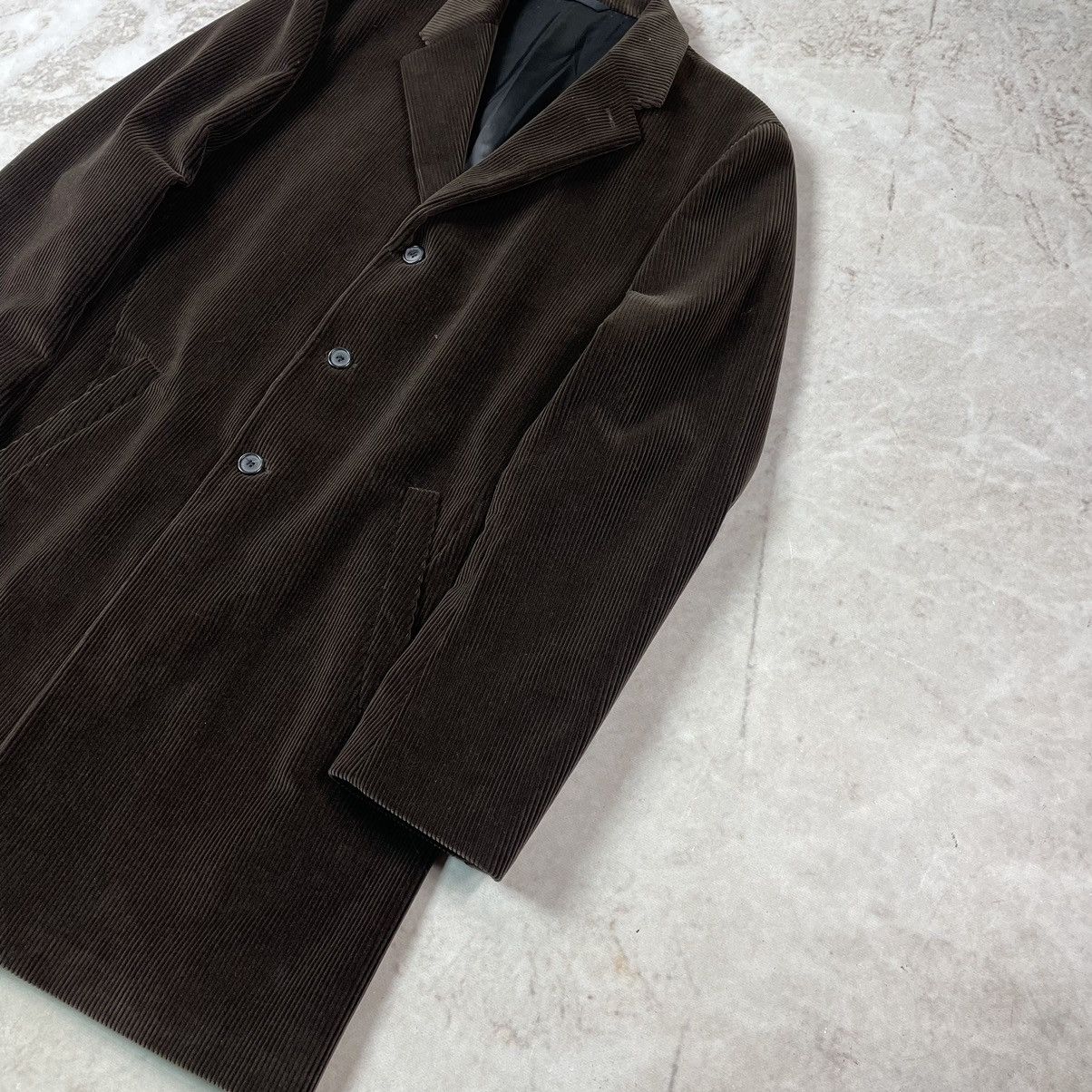 Neil Barrett Neil Barrett Italy Single Breasted Corduroy Overcoat Jacket Size US XL / EU 56 / 4 - 4 Thumbnail