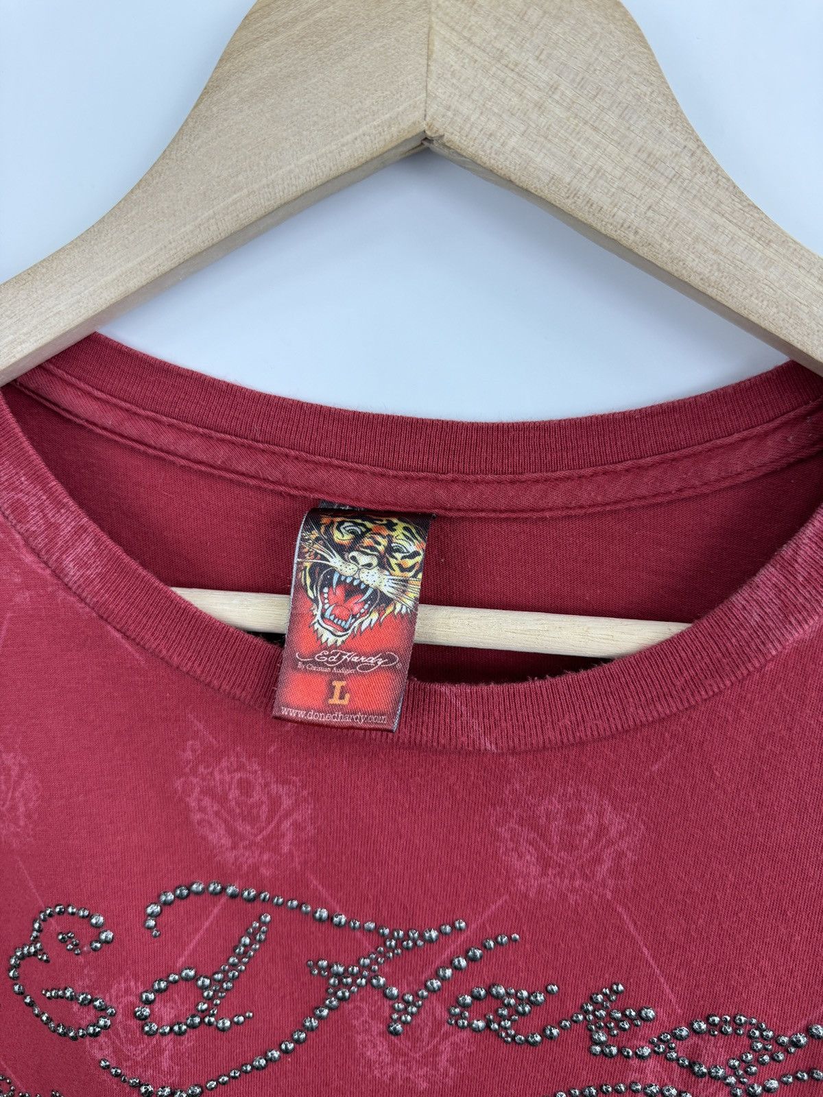 Ed Hardy 🇺🇸💀 Vintage ED Hardy Christian Audigier 7829 T-Shirt Retro Size US L / EU 52-54 / 3 - 5 Thumbnail
