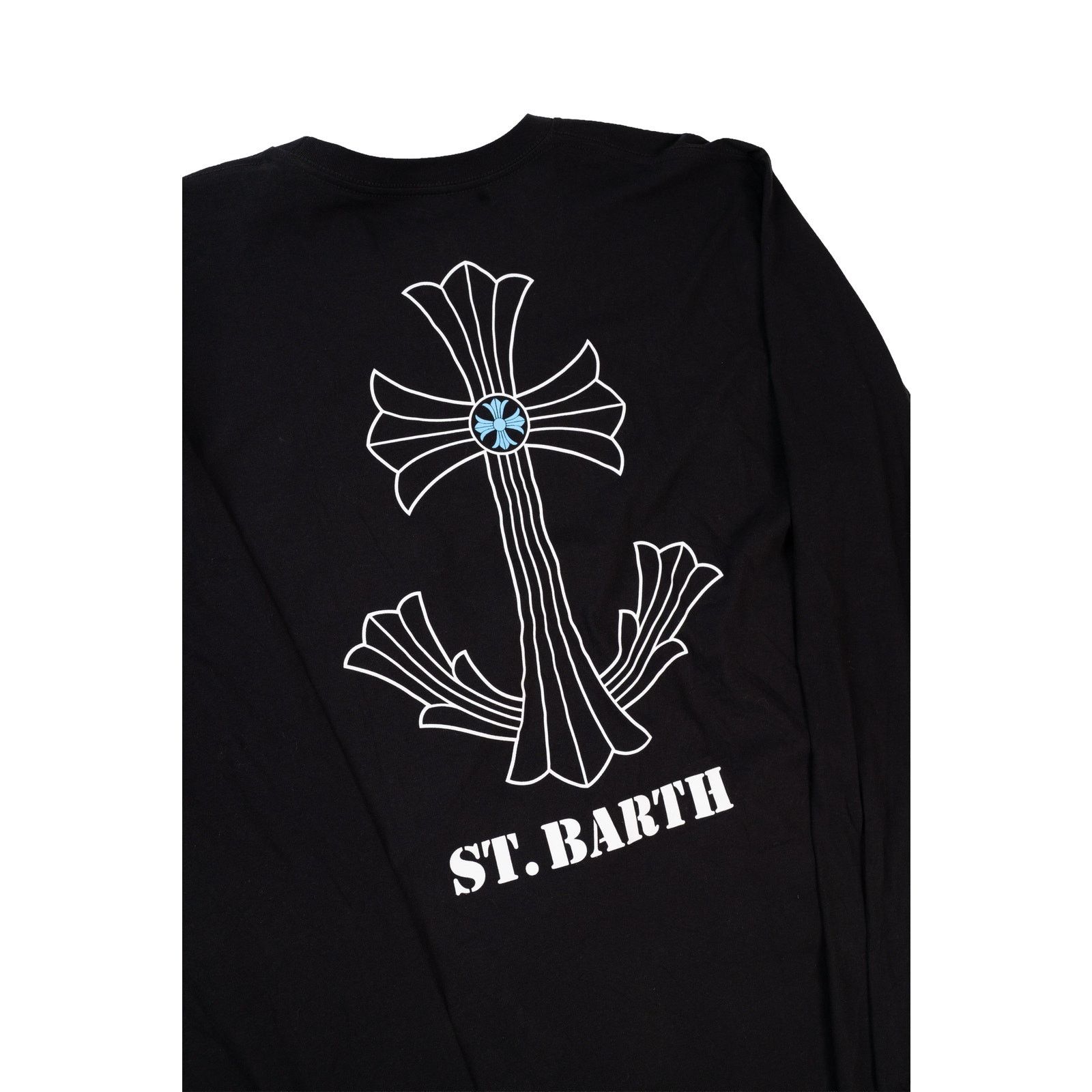 Chrome Hearts St Barth Exclusive Black Anchor Cross Long Sleeve Size US XL / EU 56 / 4 - 4 Thumbnail