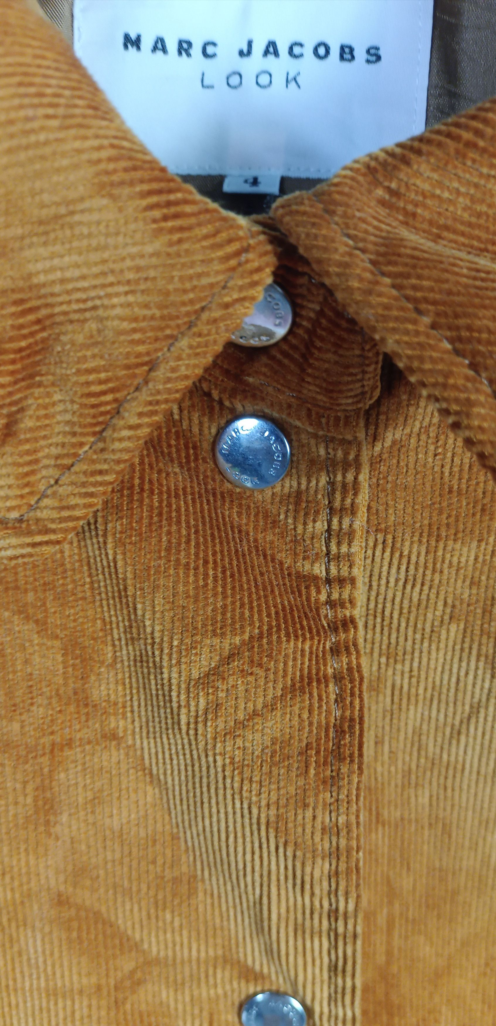 Marc Jacobs MARC JACOBS LOOK CORDUROY SNAP BUTTON JACKET Size US S / EU 44-46 / 1 - 8 Thumbnail