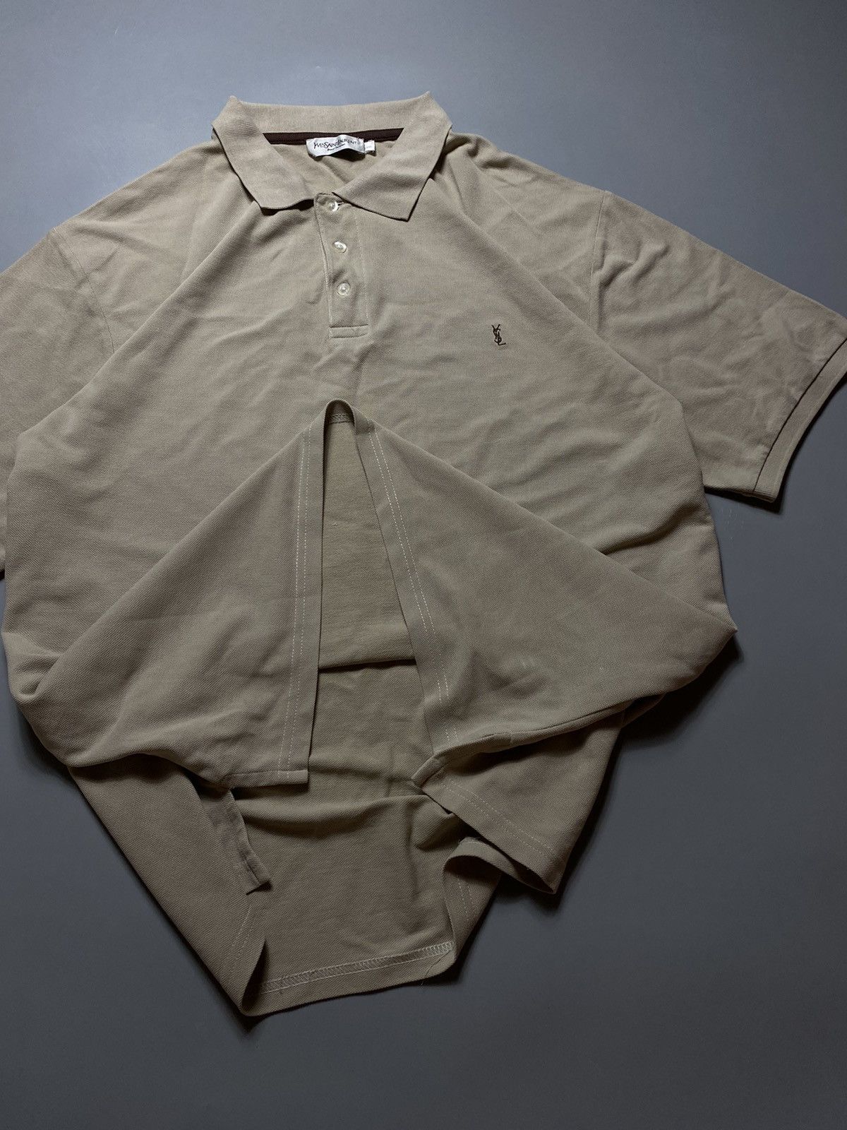Vintage × Yves Saint Laurent Yves Saint Laurent vintage polo t-shirt Big size Size US XXL / EU 58 / 5 - 3 Thumbnail